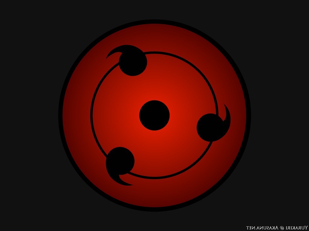 Sharingan symbol from Naruto Shippuden HD Wallpaper