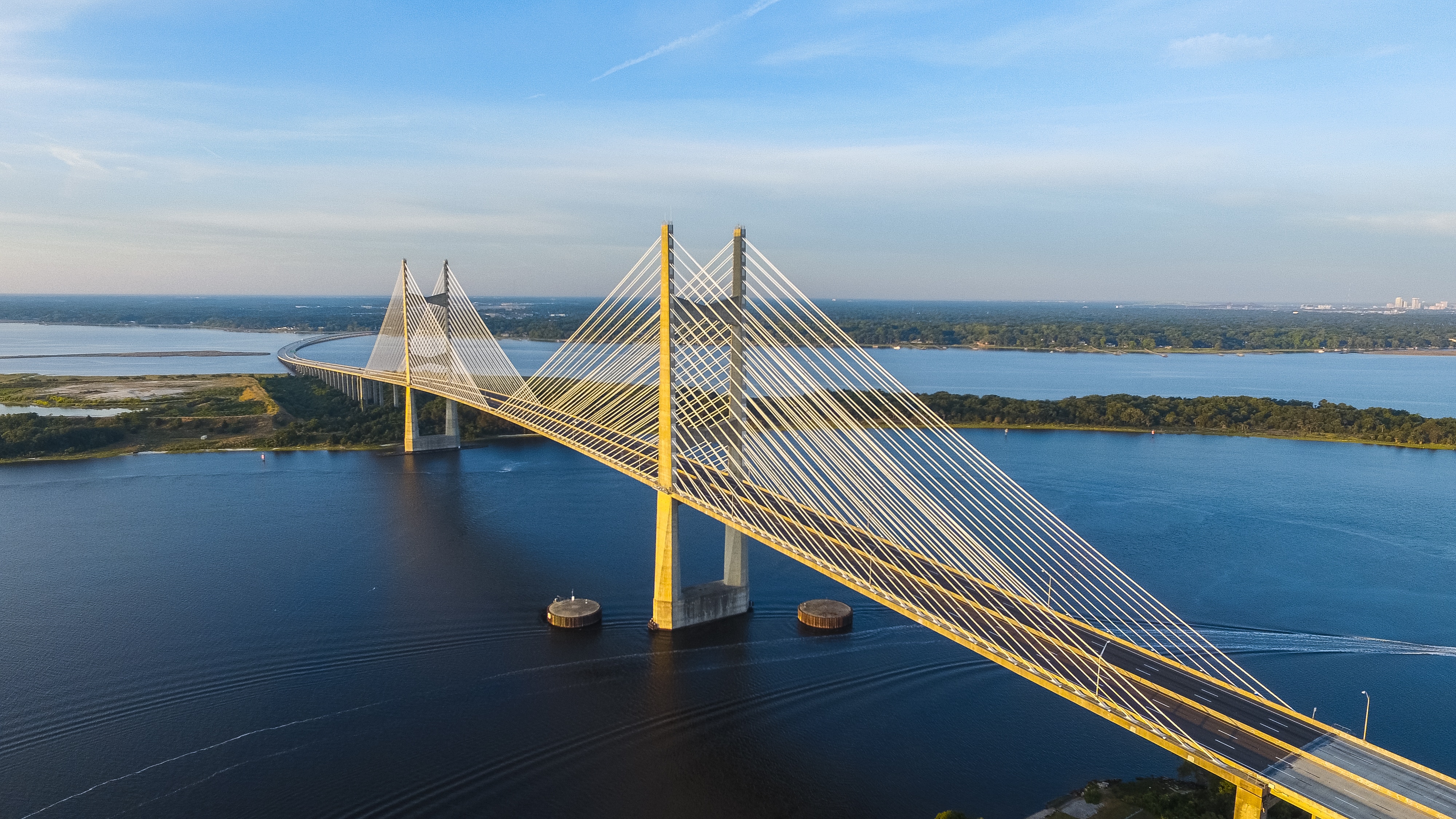 Arthur Ravenel Jr. Bridge over the Cooper River HD Wallpaper