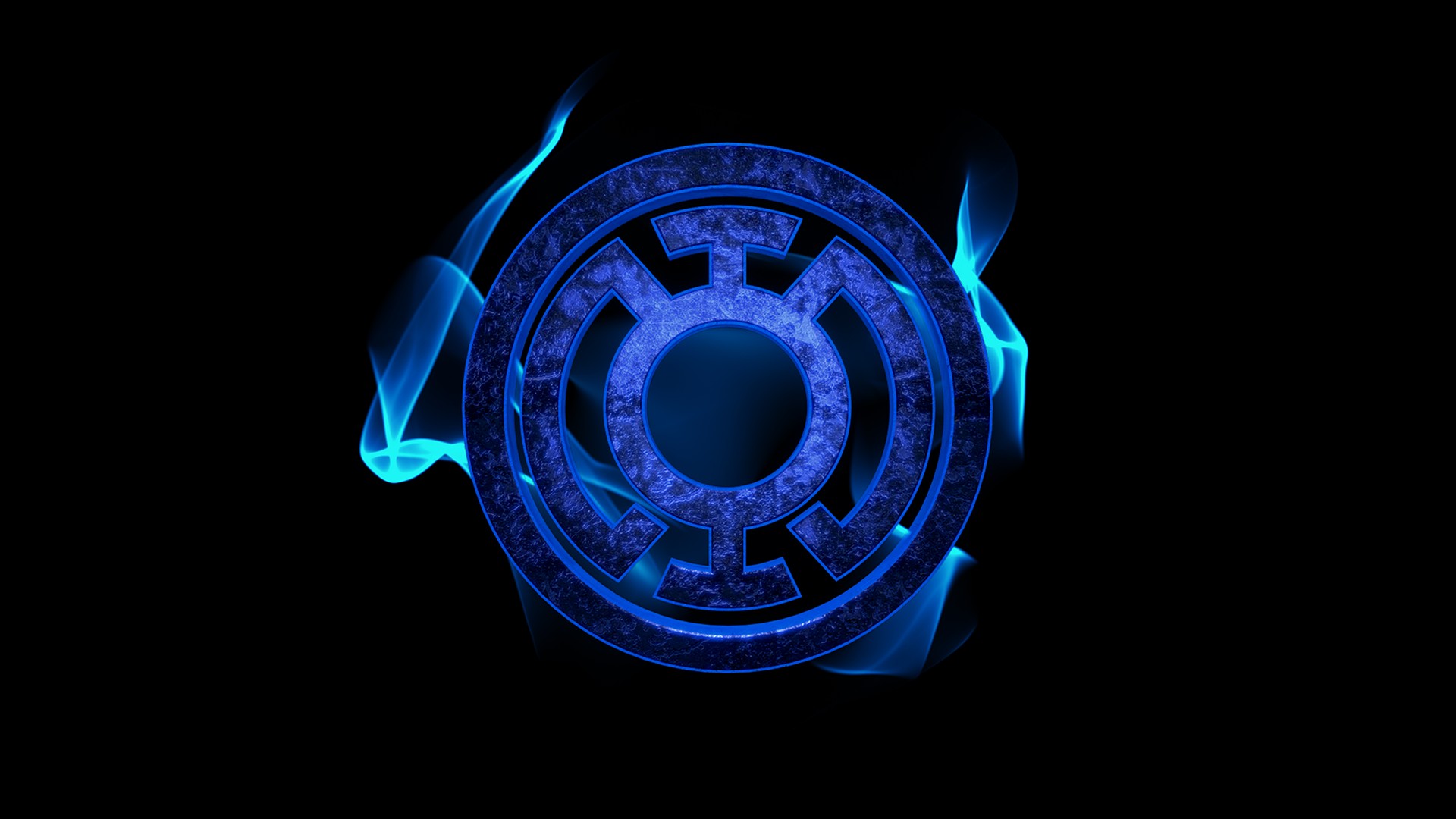 Blue Lantern symbol from DC Comics HD Wallpaper