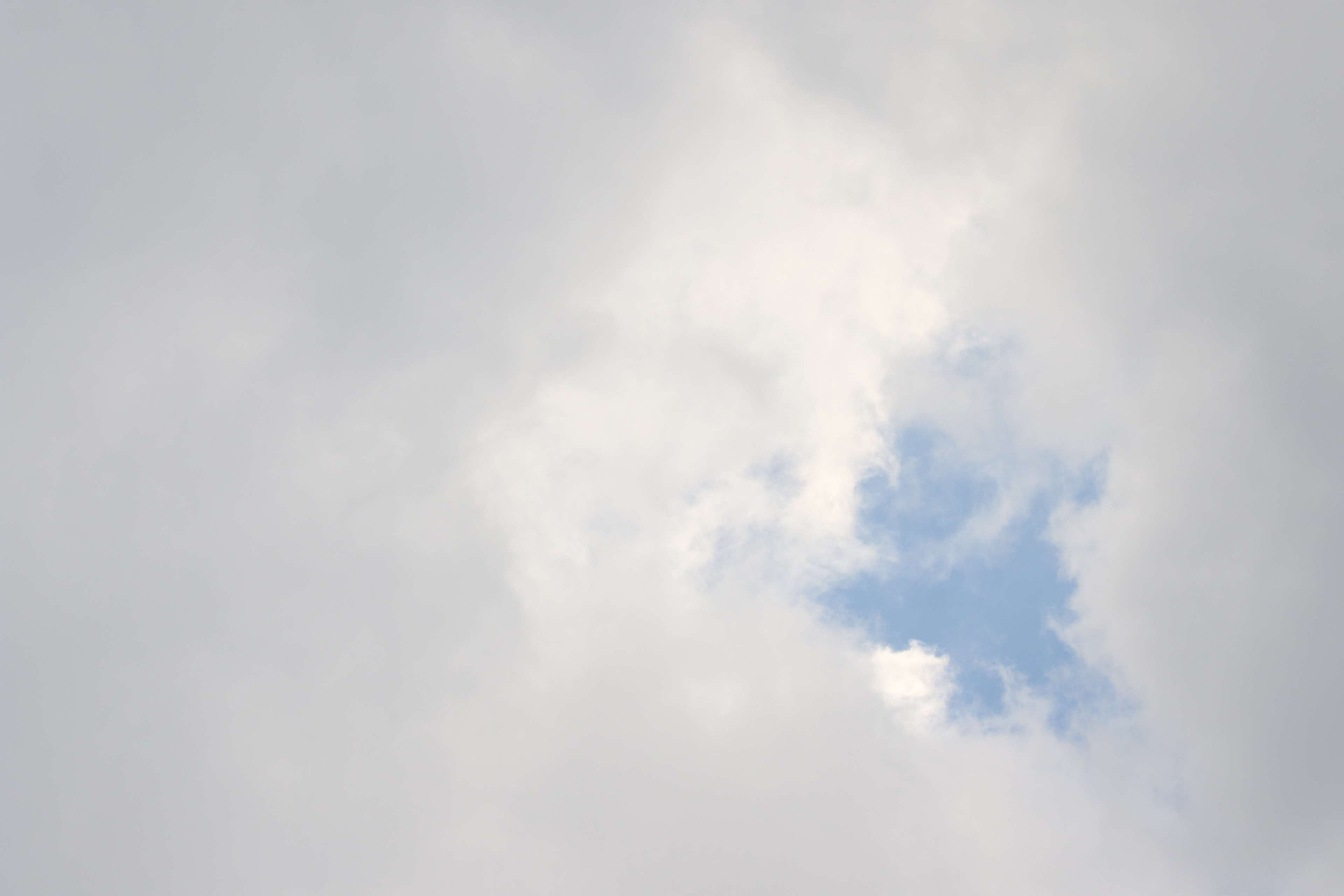 White clouds in a blue sky 4K HD Wallpaper