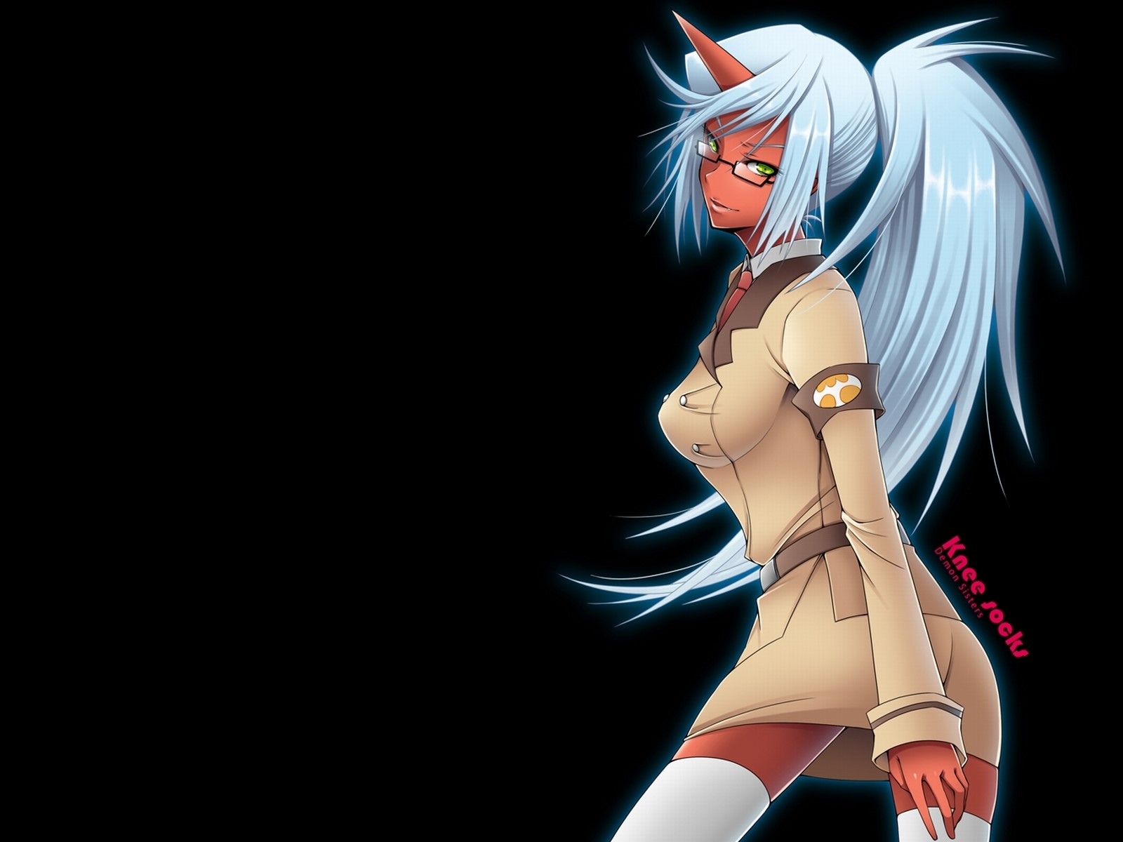 Kneesocks from Demon Sisters HD Wallpaper