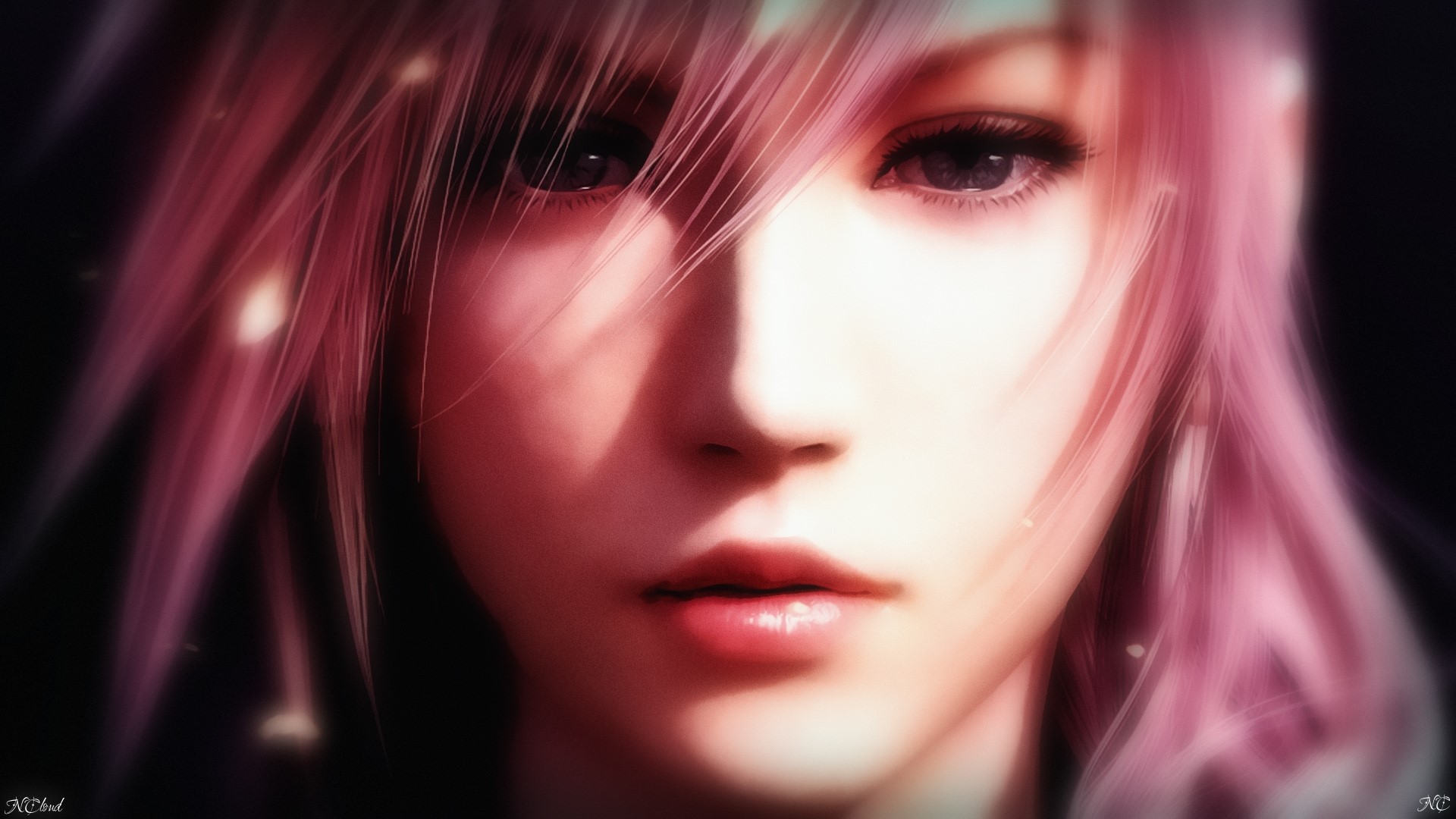 Lightning from Final Fantasy XIII close-up HD Wallpaper