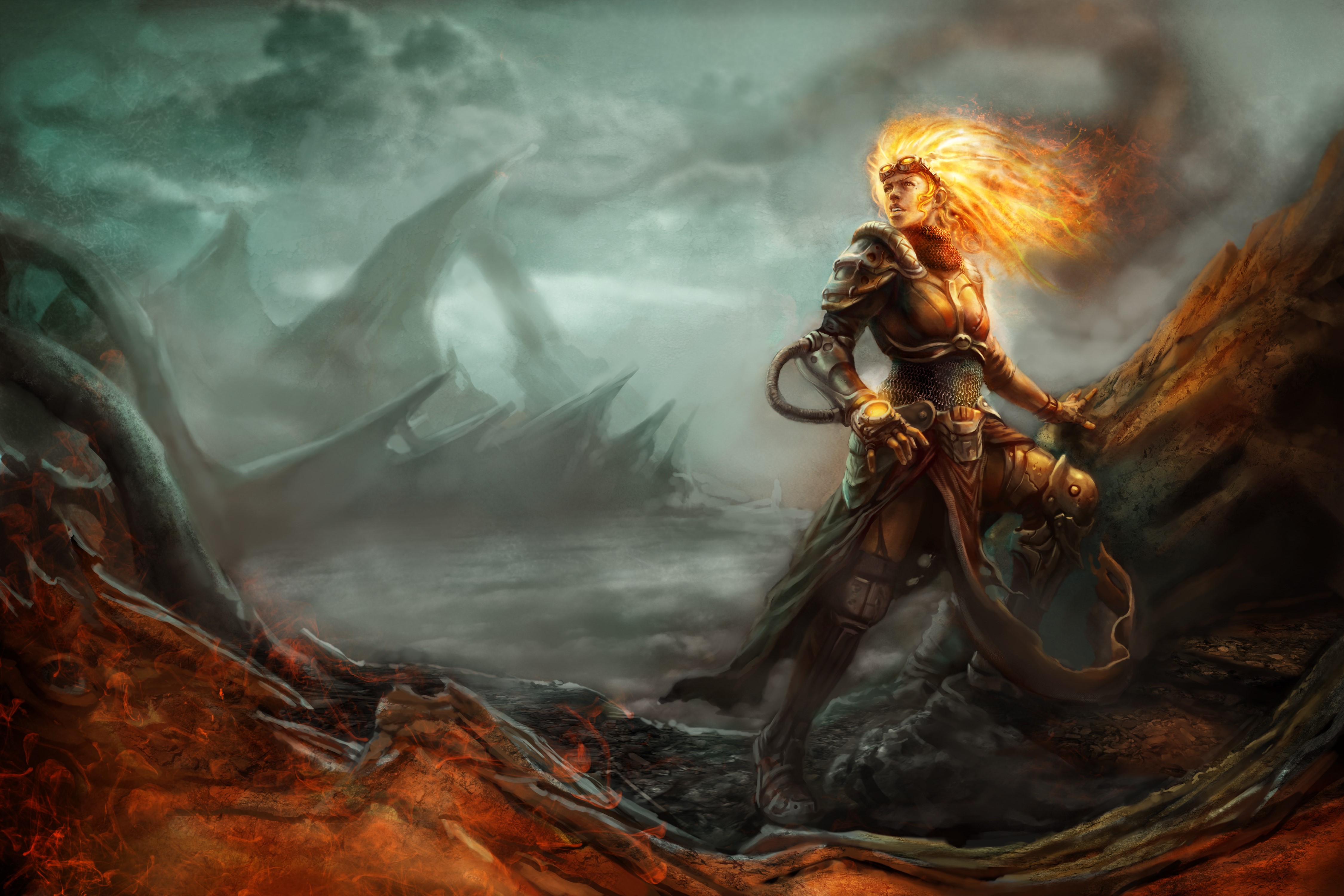 Chandra Nalaar from Magic The Gathering HD Wallpaper