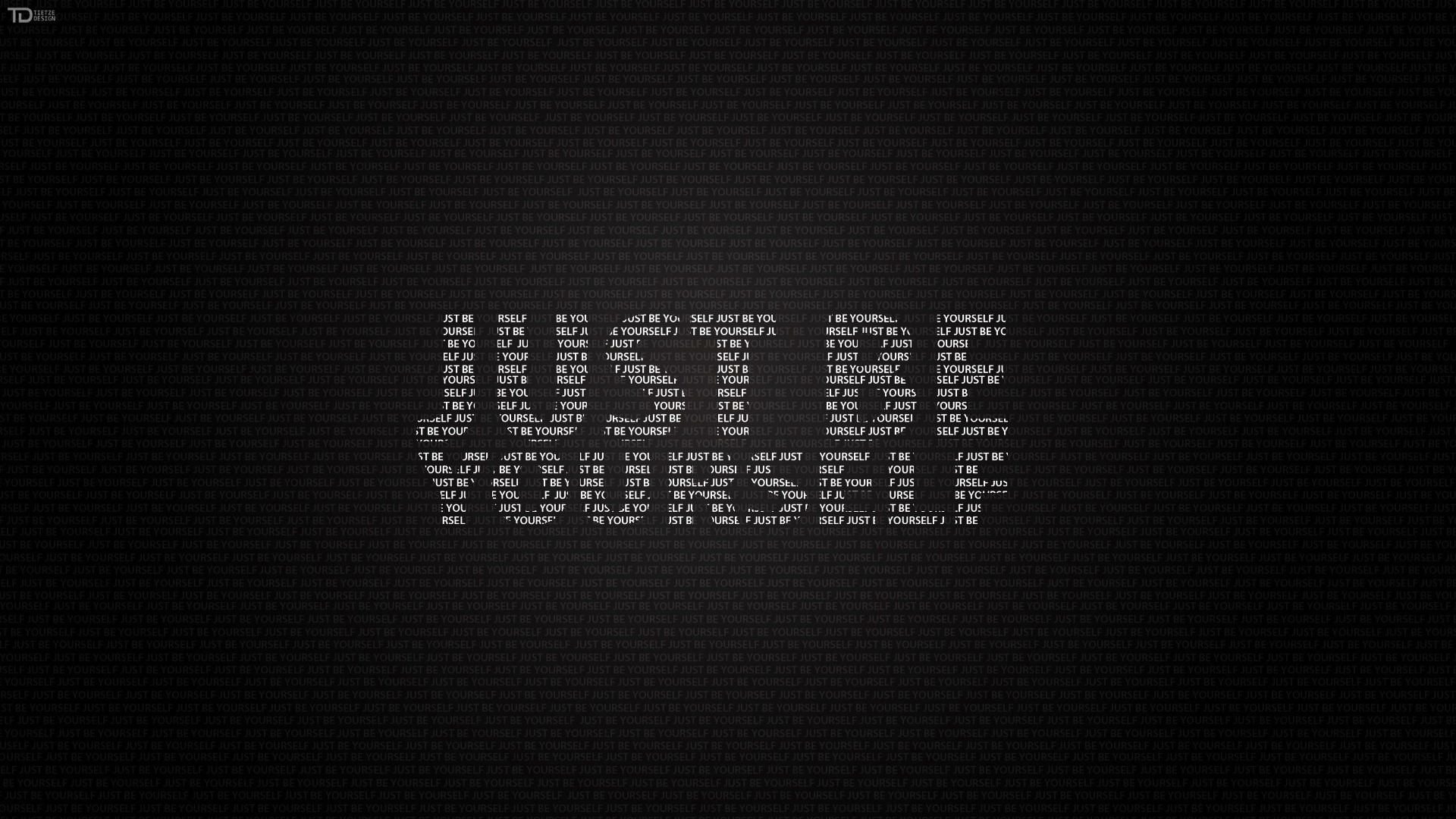 Just be yourself phrase wallpaper HD Wallpaper
