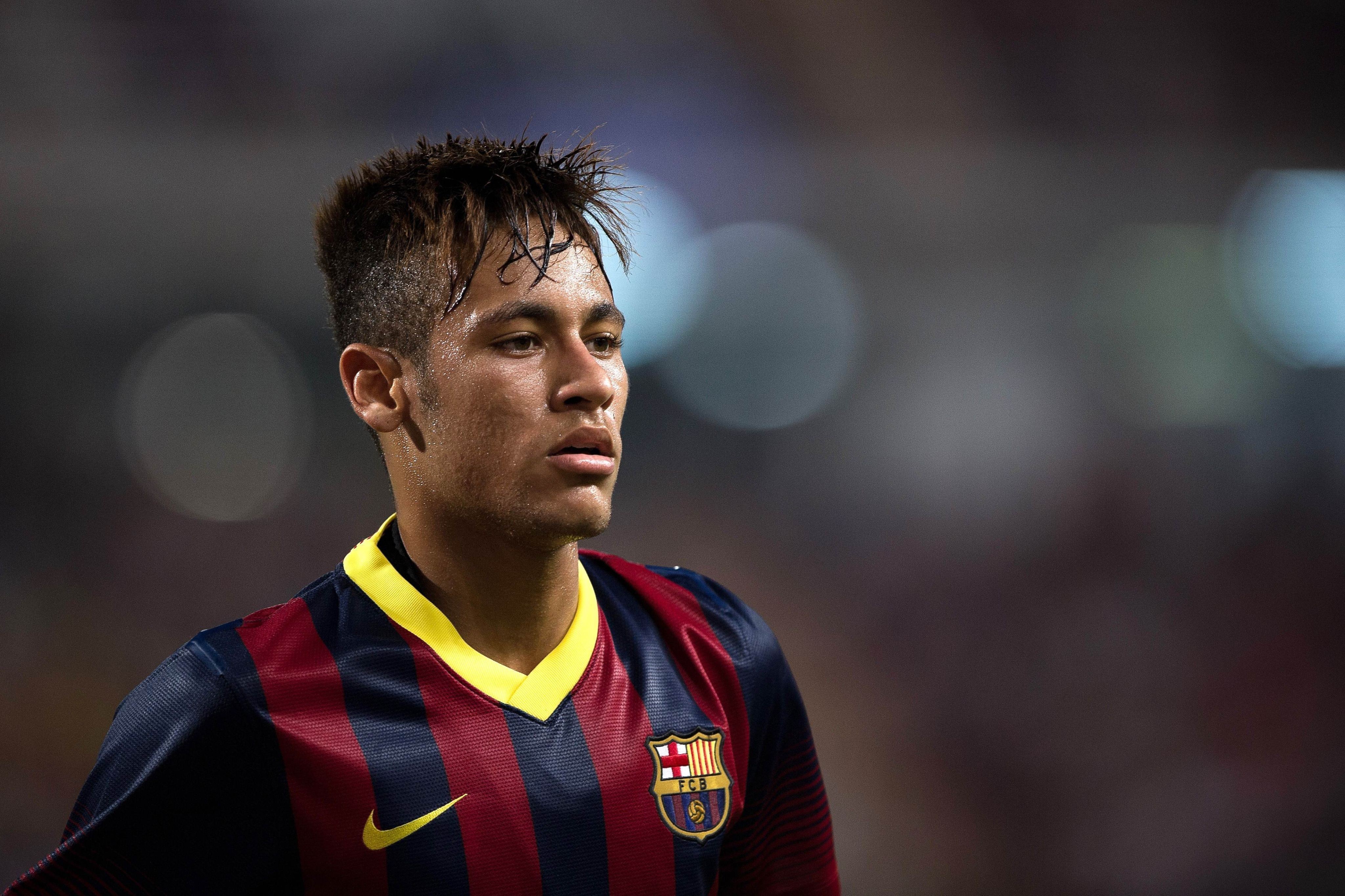 Neymar Jr. in Barcelona Football Kit HD Wallpaper