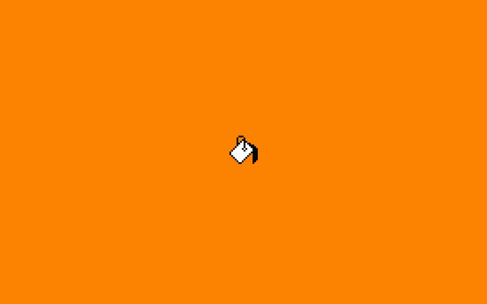 Minimalist icon of a white notepad with a black pen HD Wallpaper