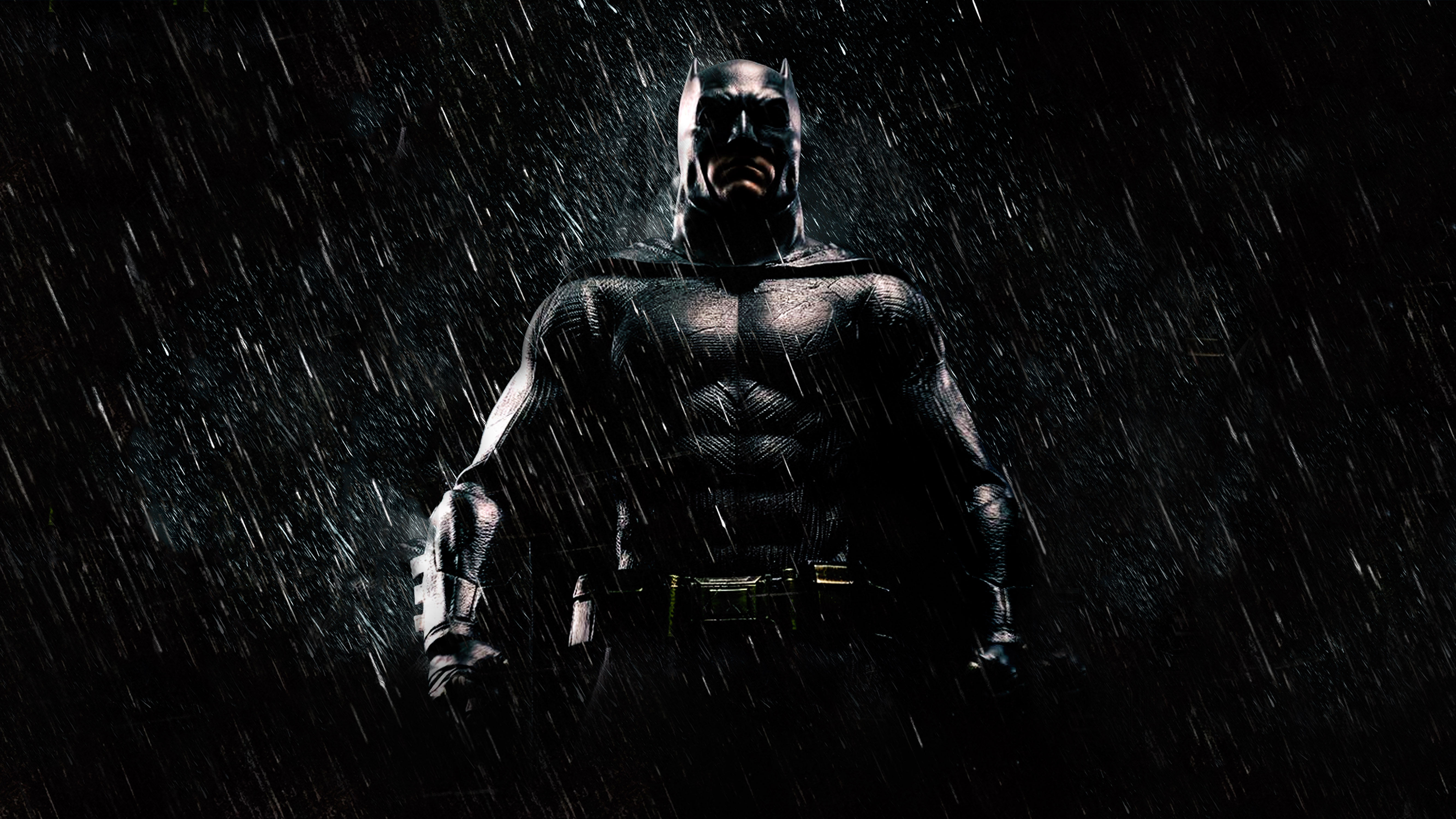 Batman in the rain HD Wallpaper