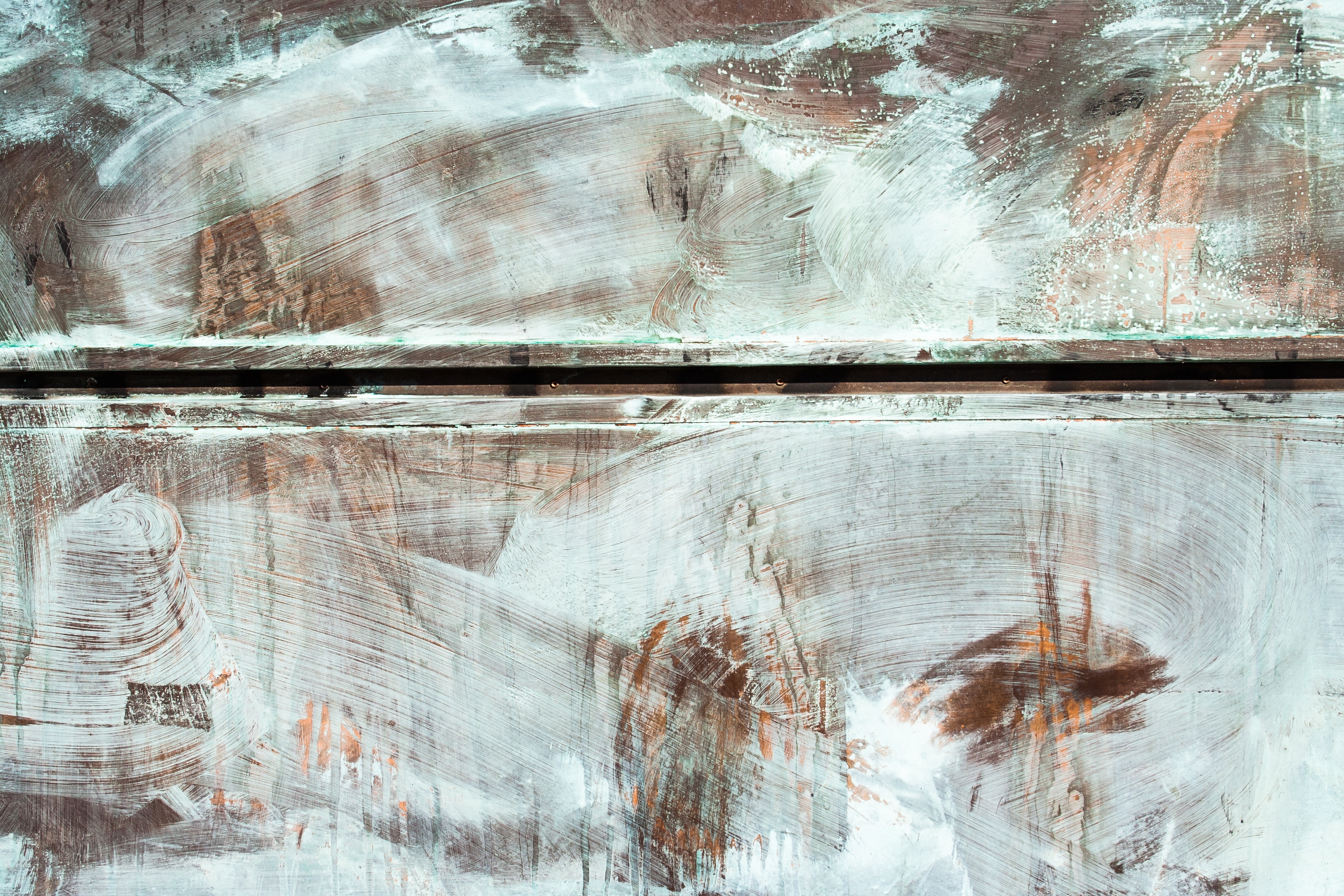 Abstract textured metal with white paint HD Wallpaper