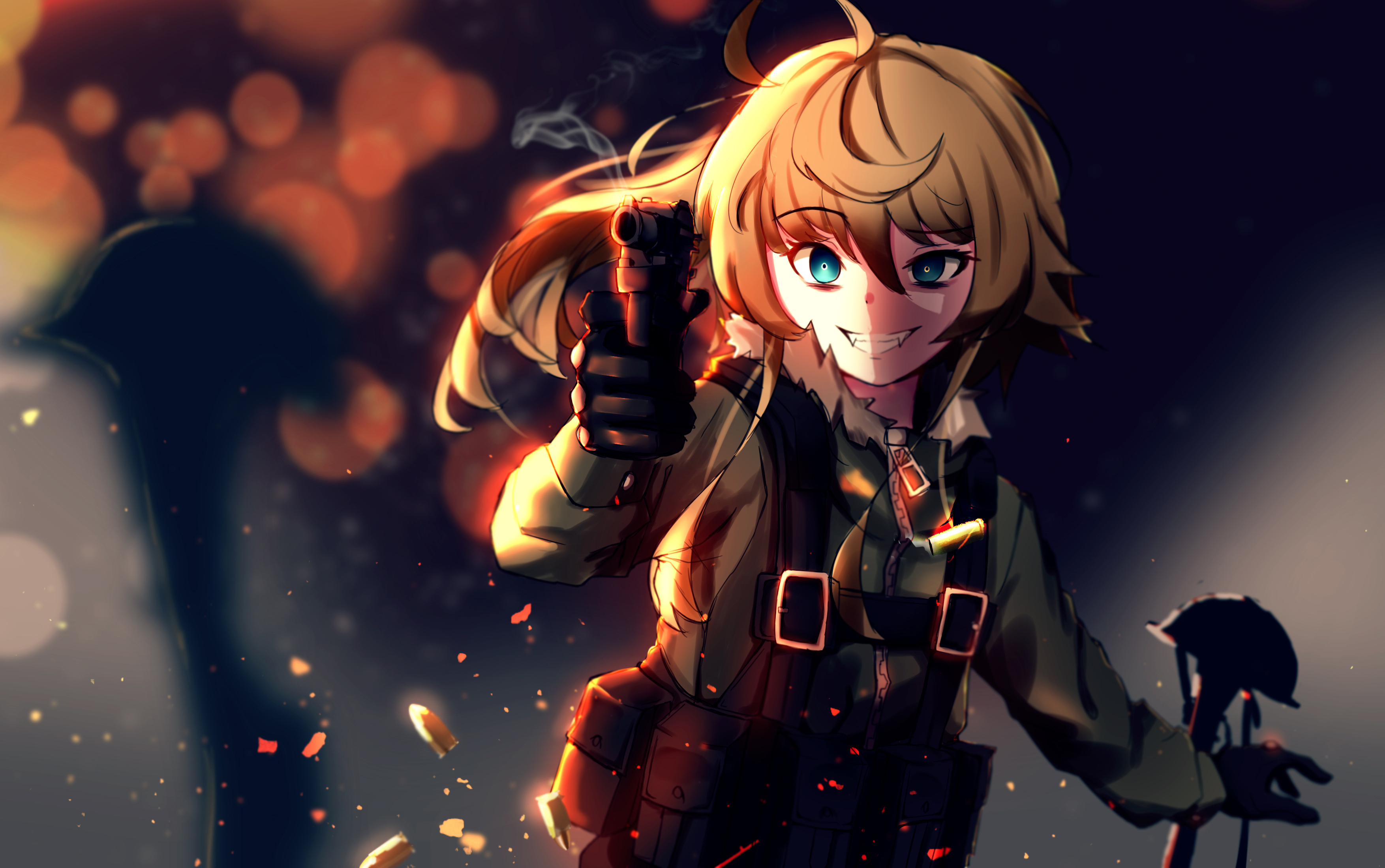 Tanya von Degurechaff from Youjo Senki artwork 4K HD Wallpaper