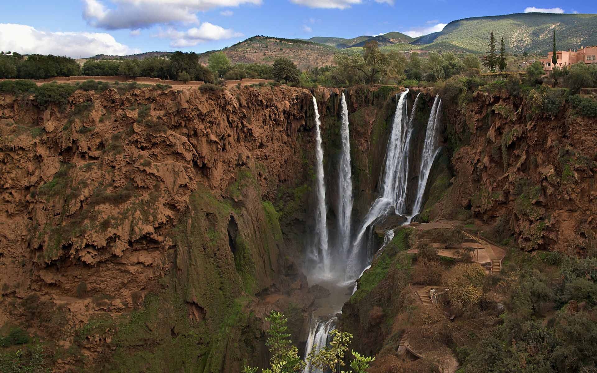 Ouzoud Falls in Morocco HD Wallpaper