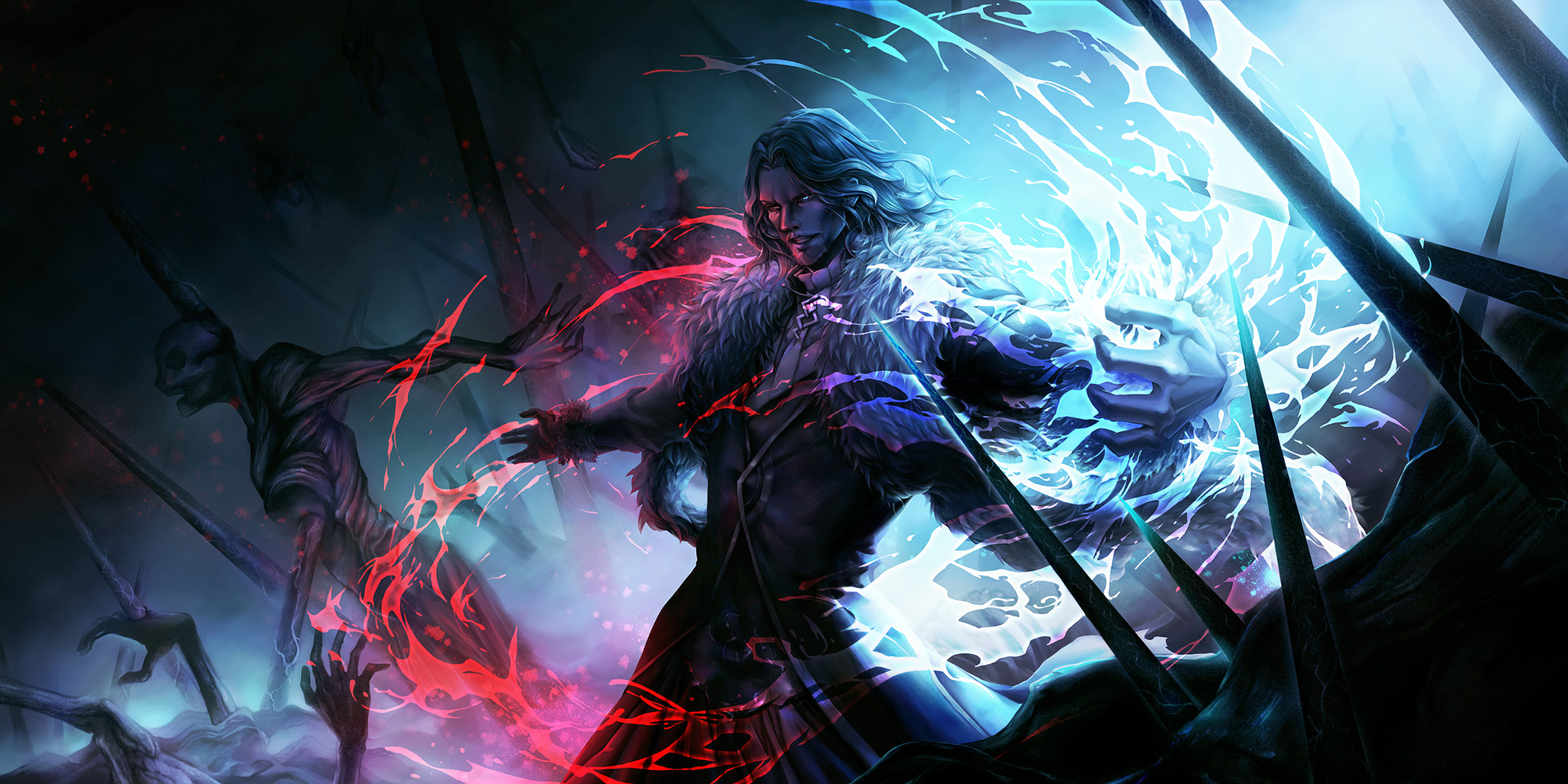 Man casting magic from Fate/Grand Order HD Wallpaper