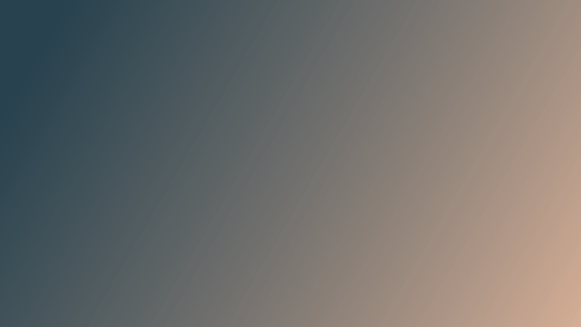 Abstract gradient from dark teal to light peach HD Wallpaper