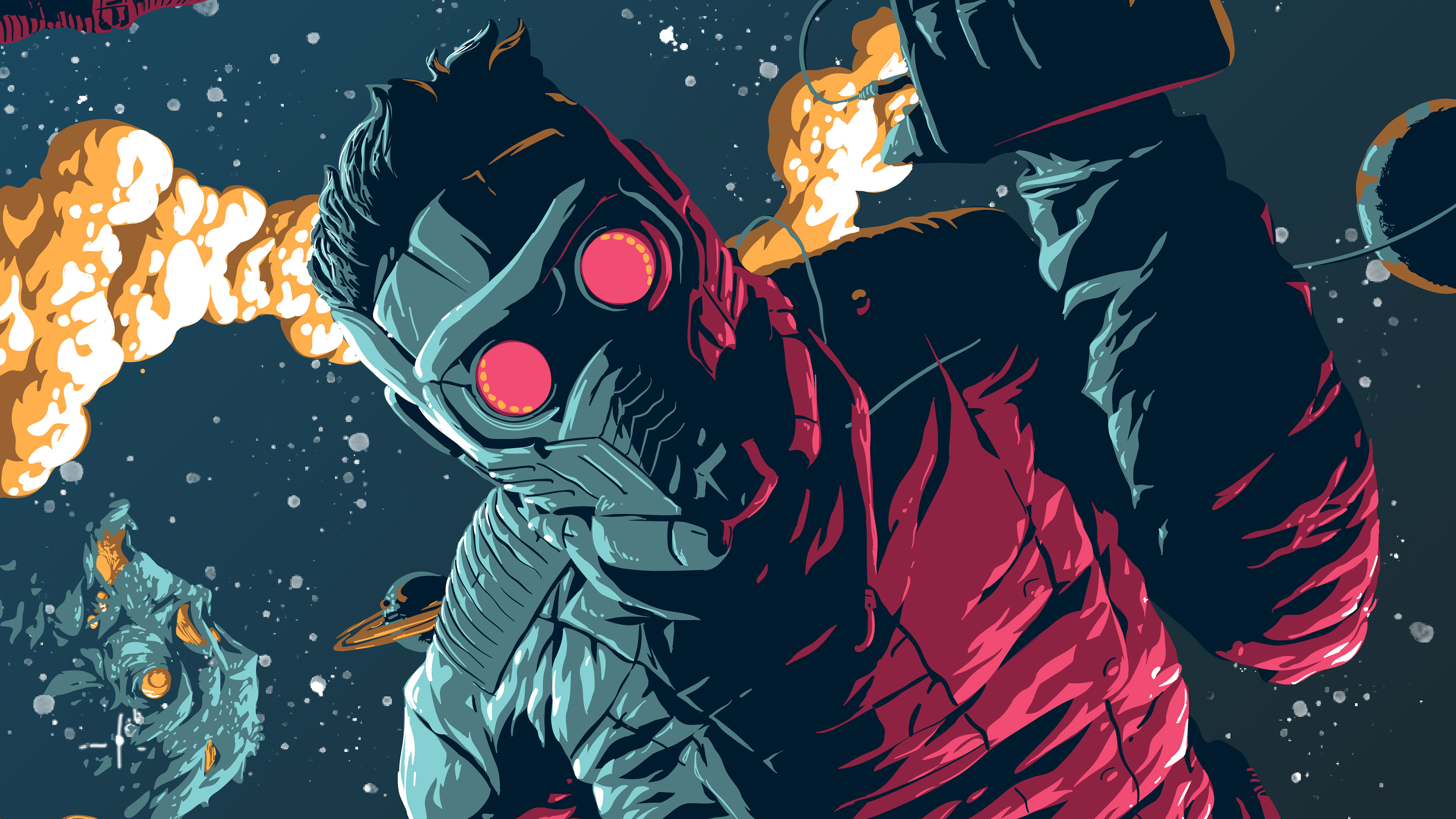 Star Lord from Guardians of the Galaxy digital art HD Wallpaper