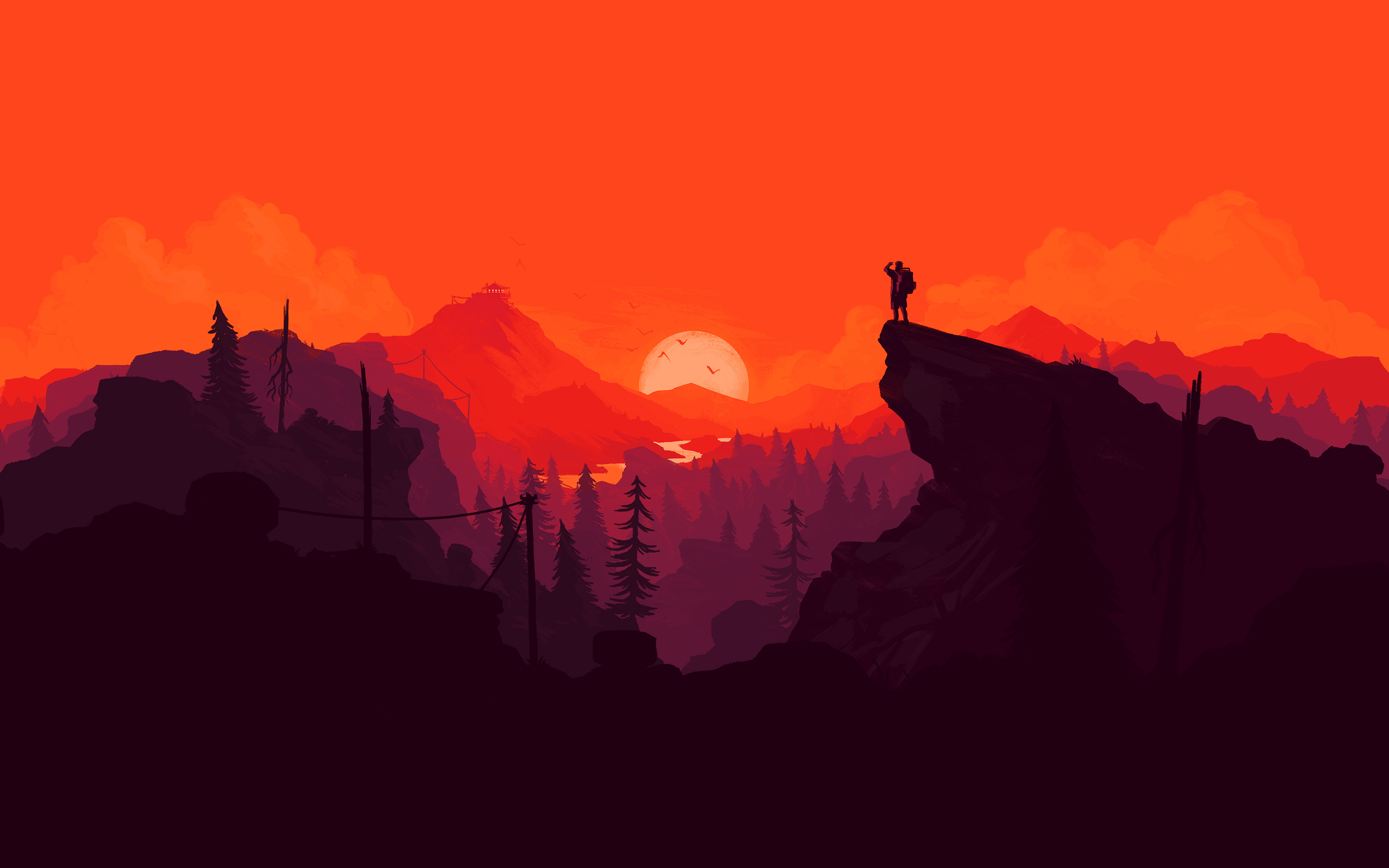 Firewatch artwork 4K HD Wallpaper