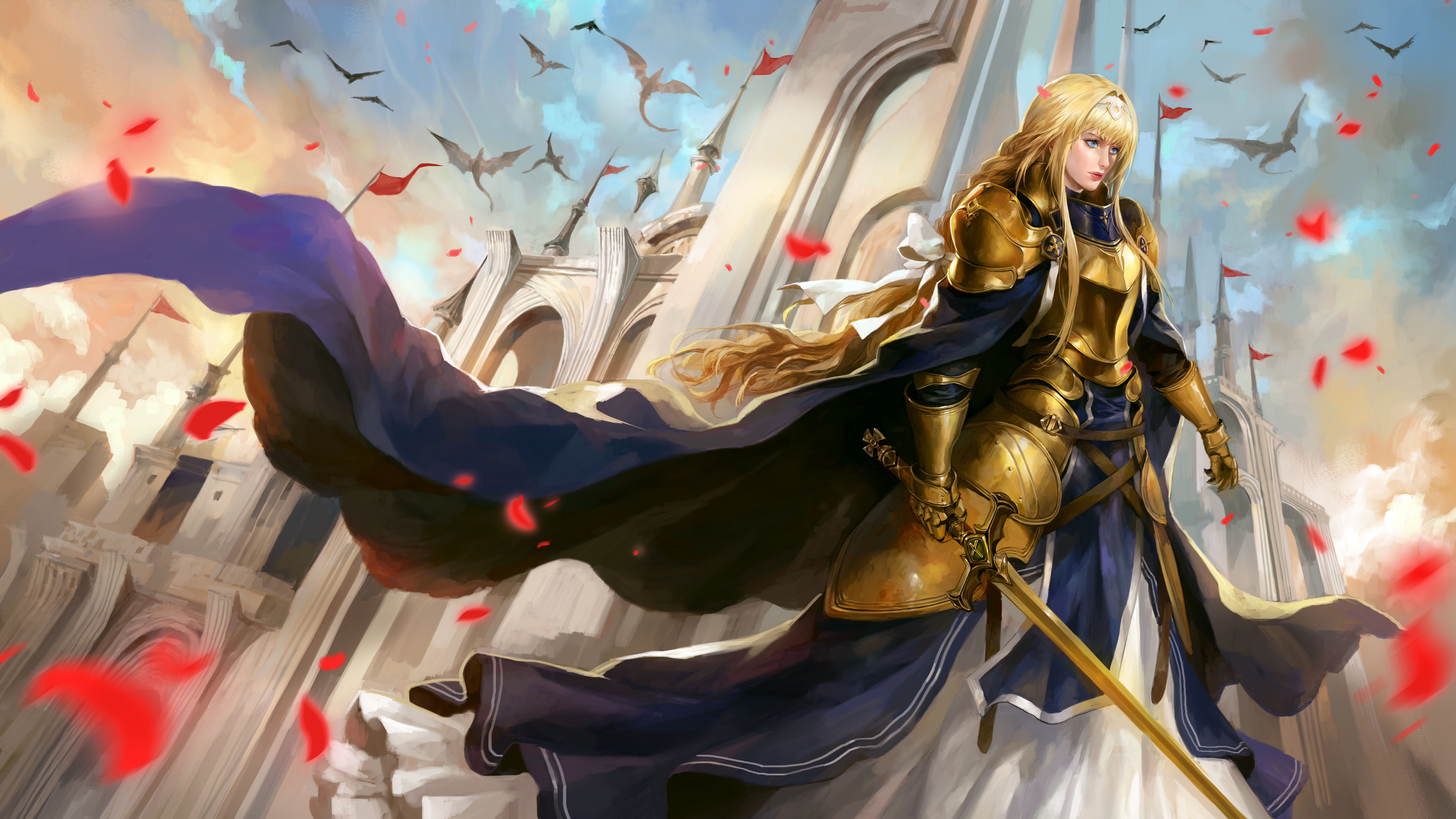 Alice Zuberg from Sword Art Online in armor HD Wallpaper