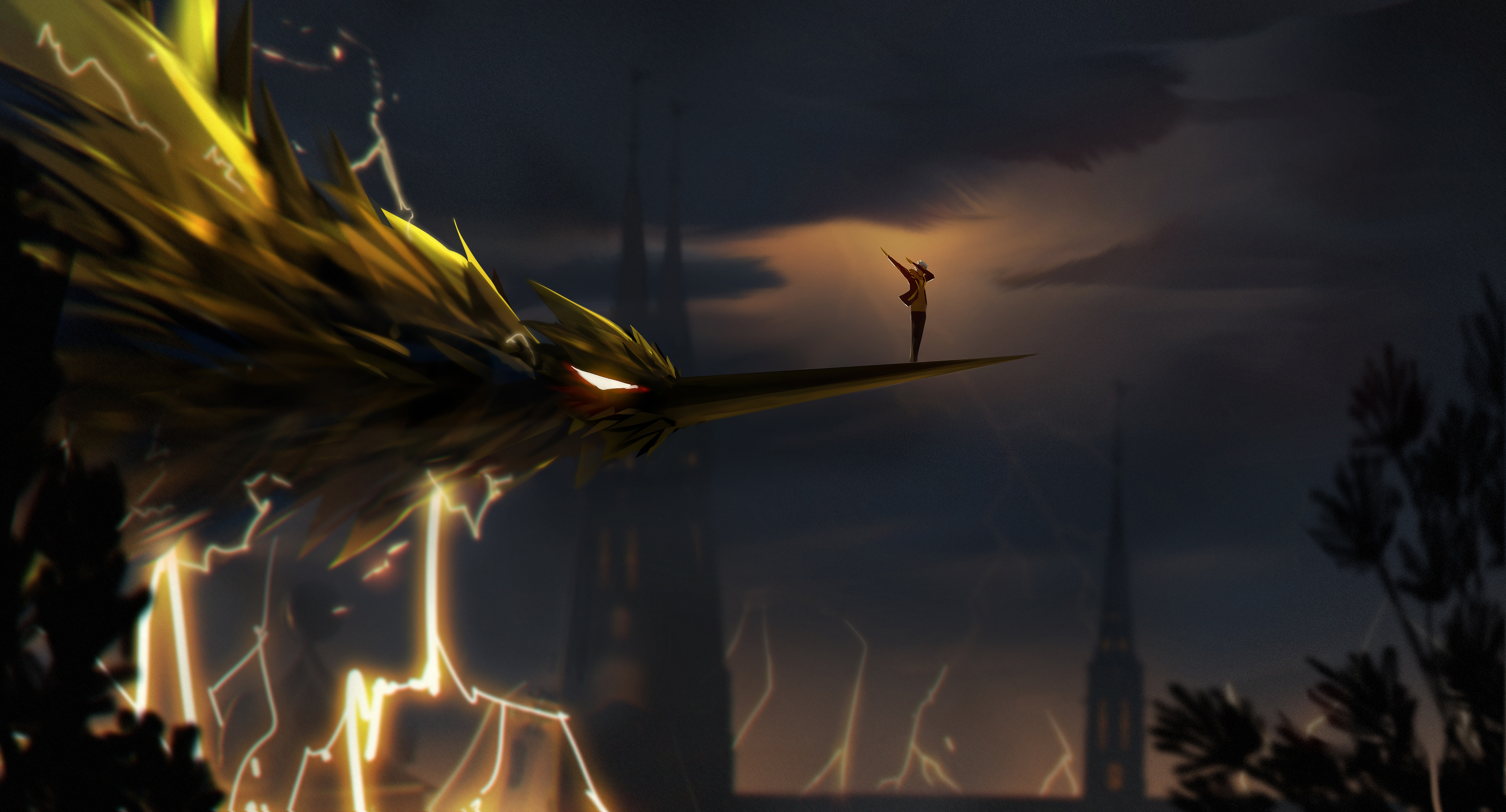 Pokemon Go Team Instinct Lightning Dragon HD Wallpaper