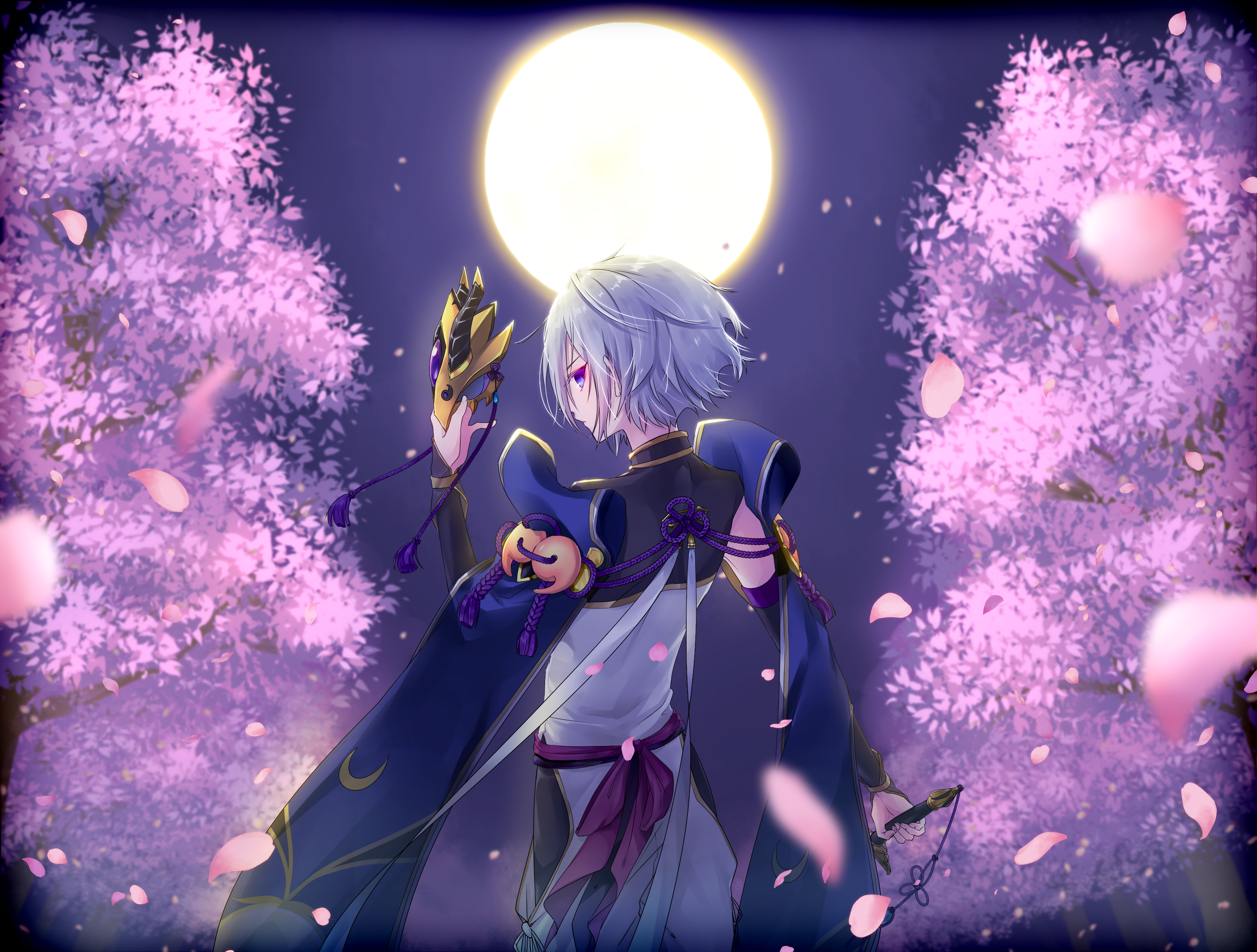 Lanling Wang from Fate/Grand Order with Mask HD Wallpaper