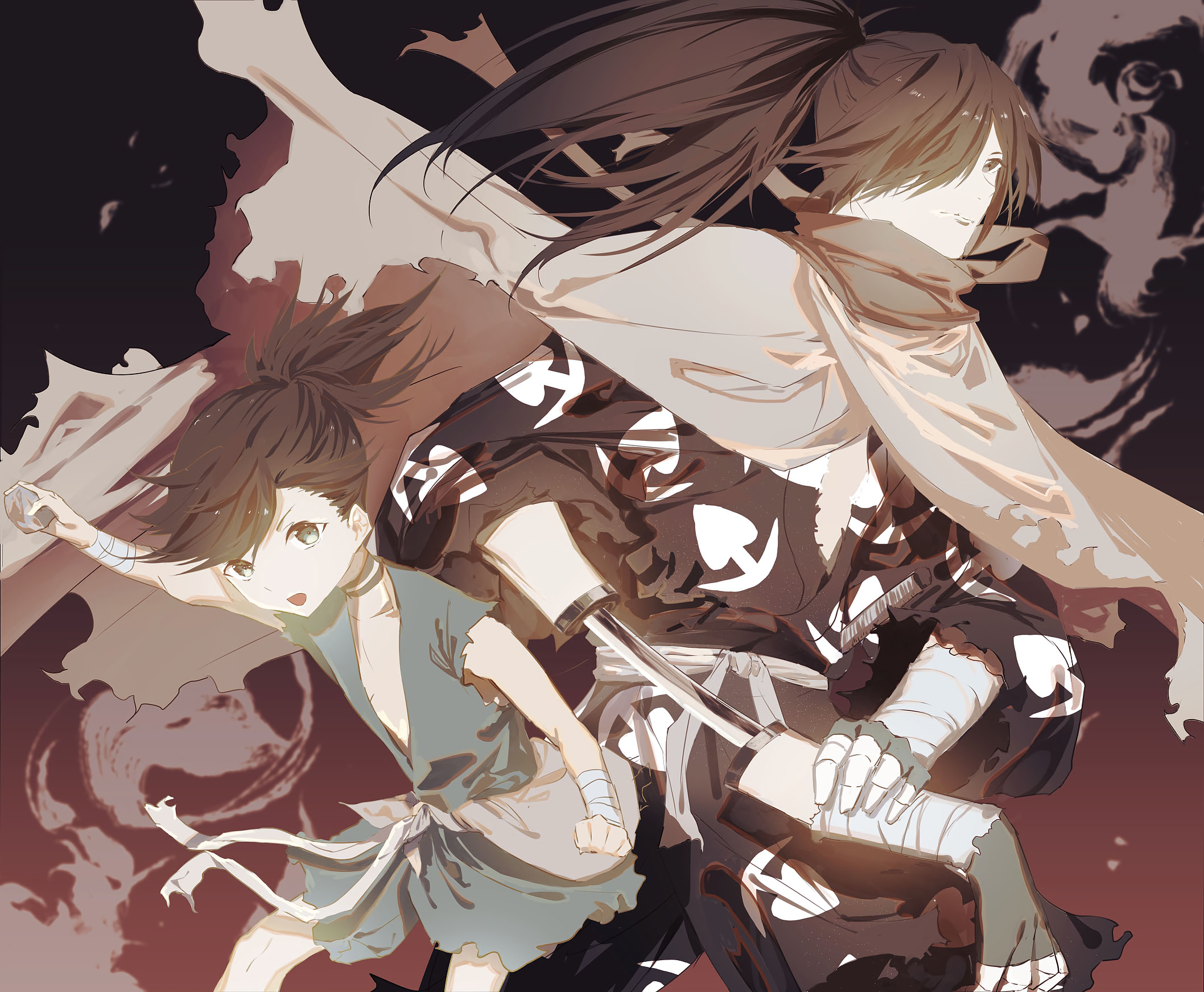 Hyakkimaru and Dororo from Dororo HD Wallpaper