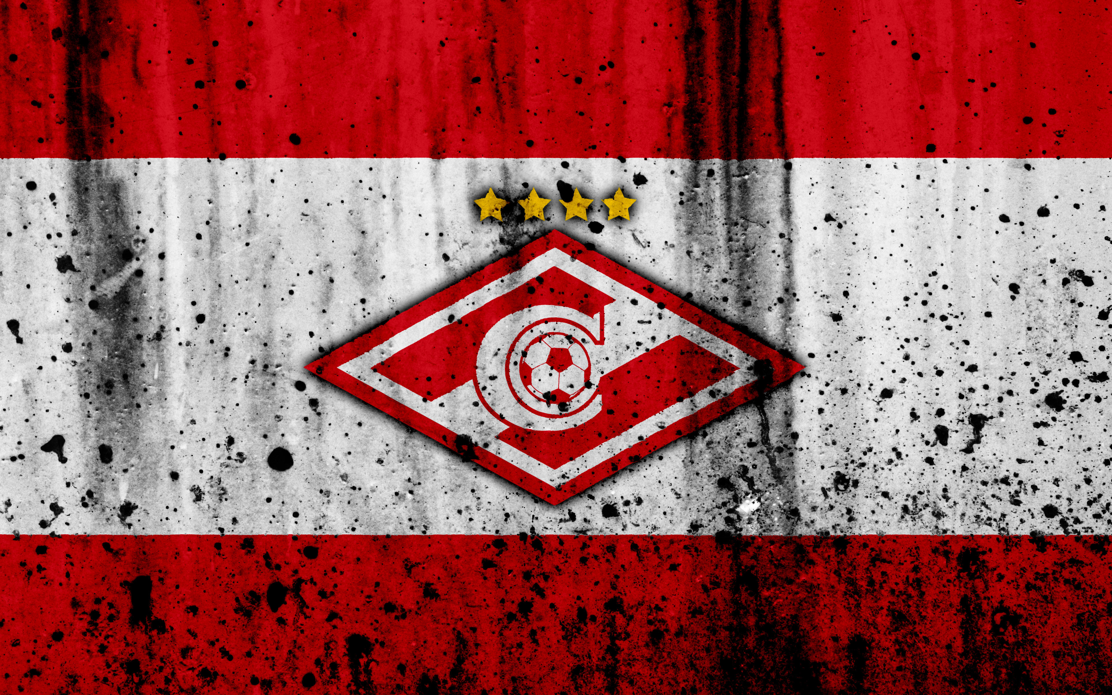 FC Spartak Moscow Emblem on Textured Background HD Wallpaper