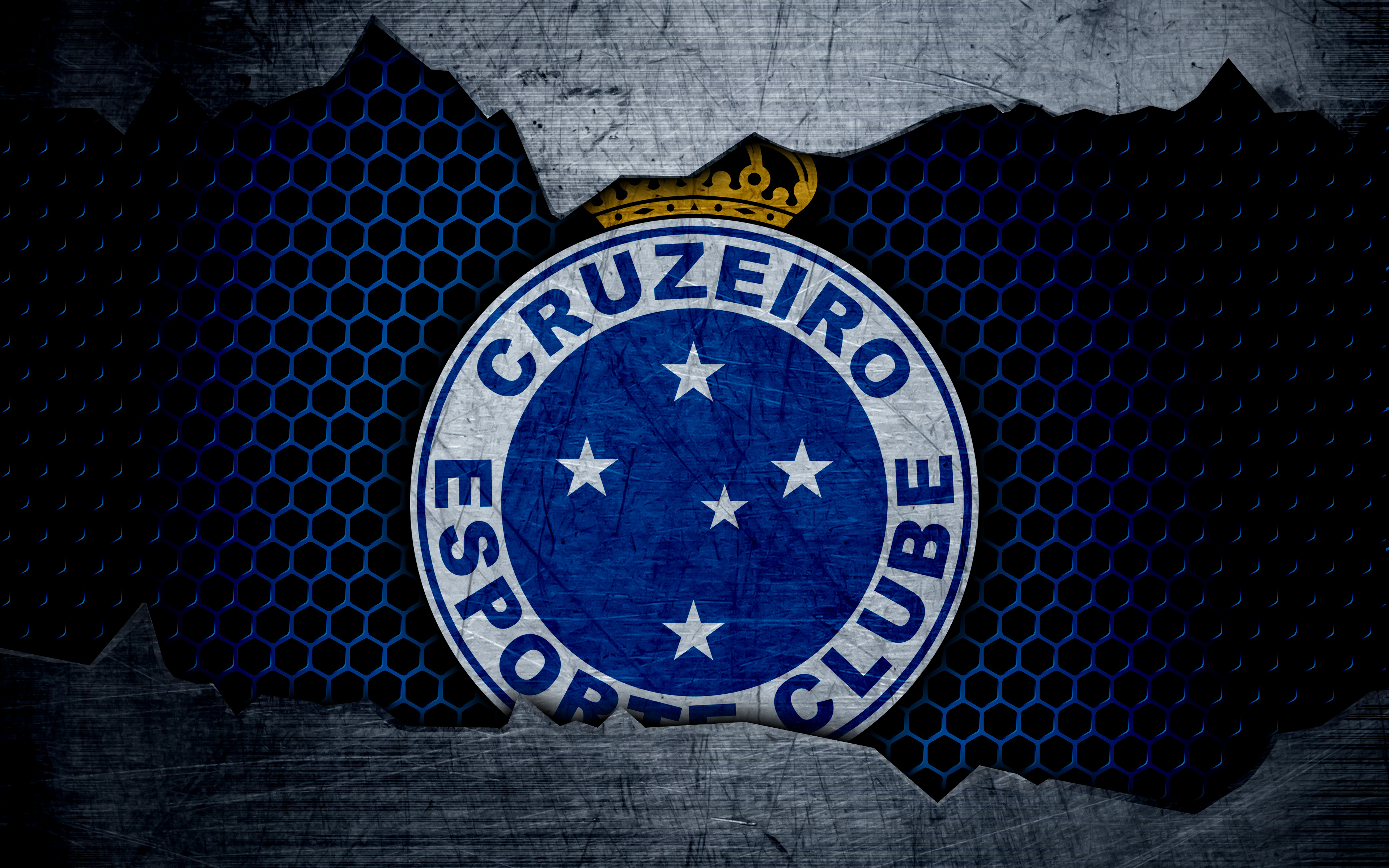 Cruzeiro Esporte Clube logo on a textured background HD Wallpaper