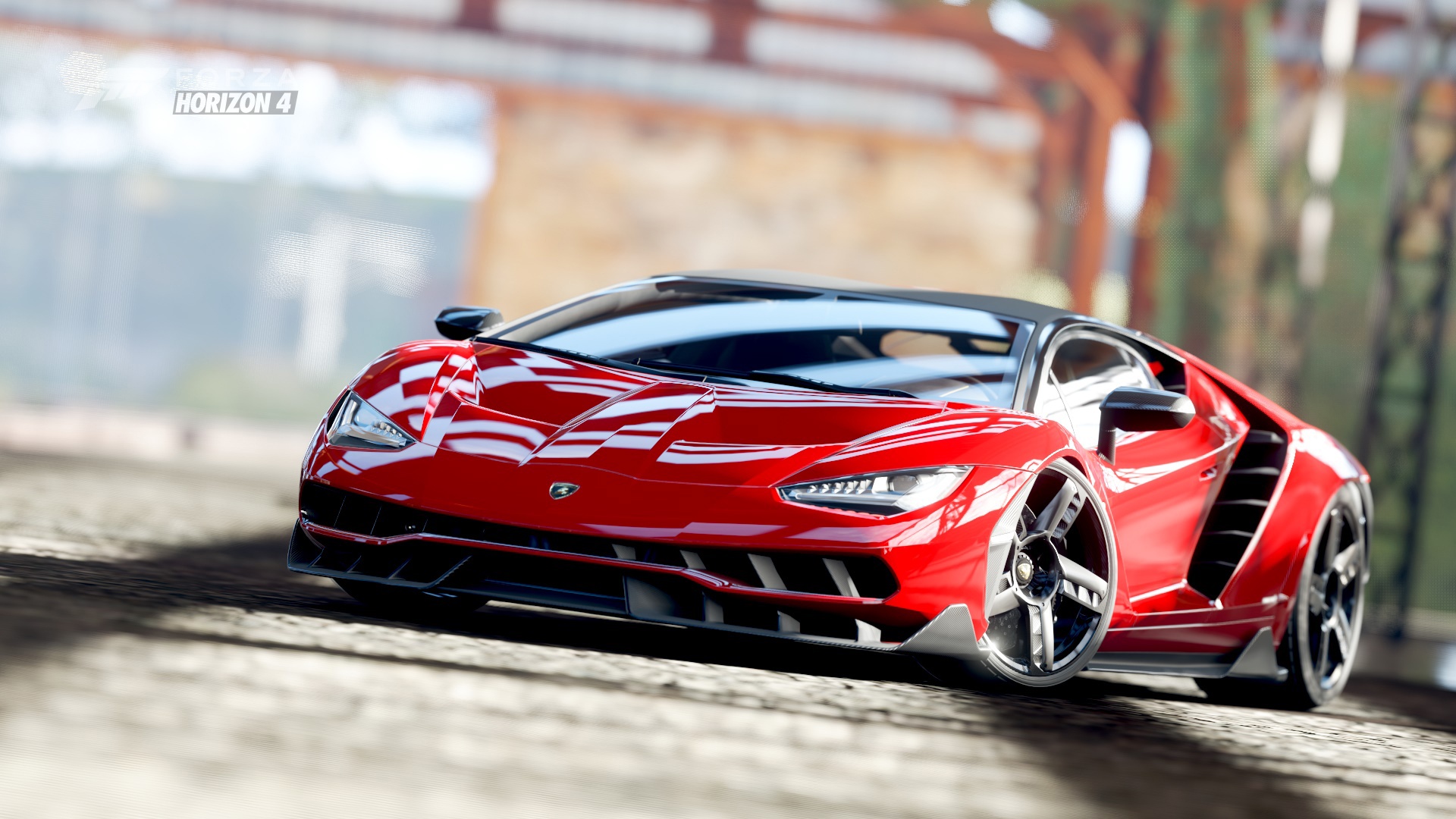 Red Lamborghini Centenario in Forza Horizon 4 HD Wallpaper