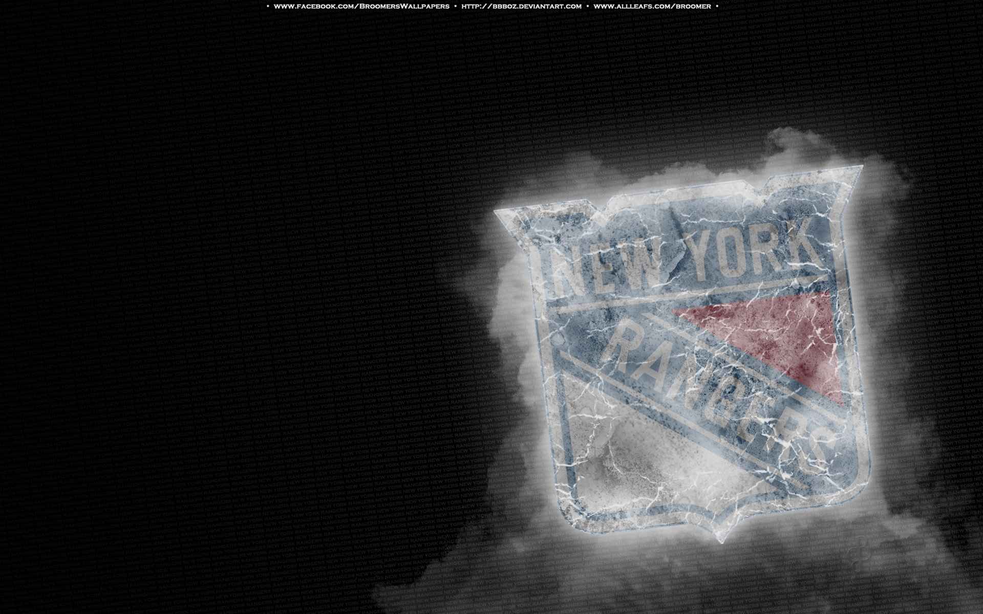 New York Rangers Ice Emblem HD Wallpaper