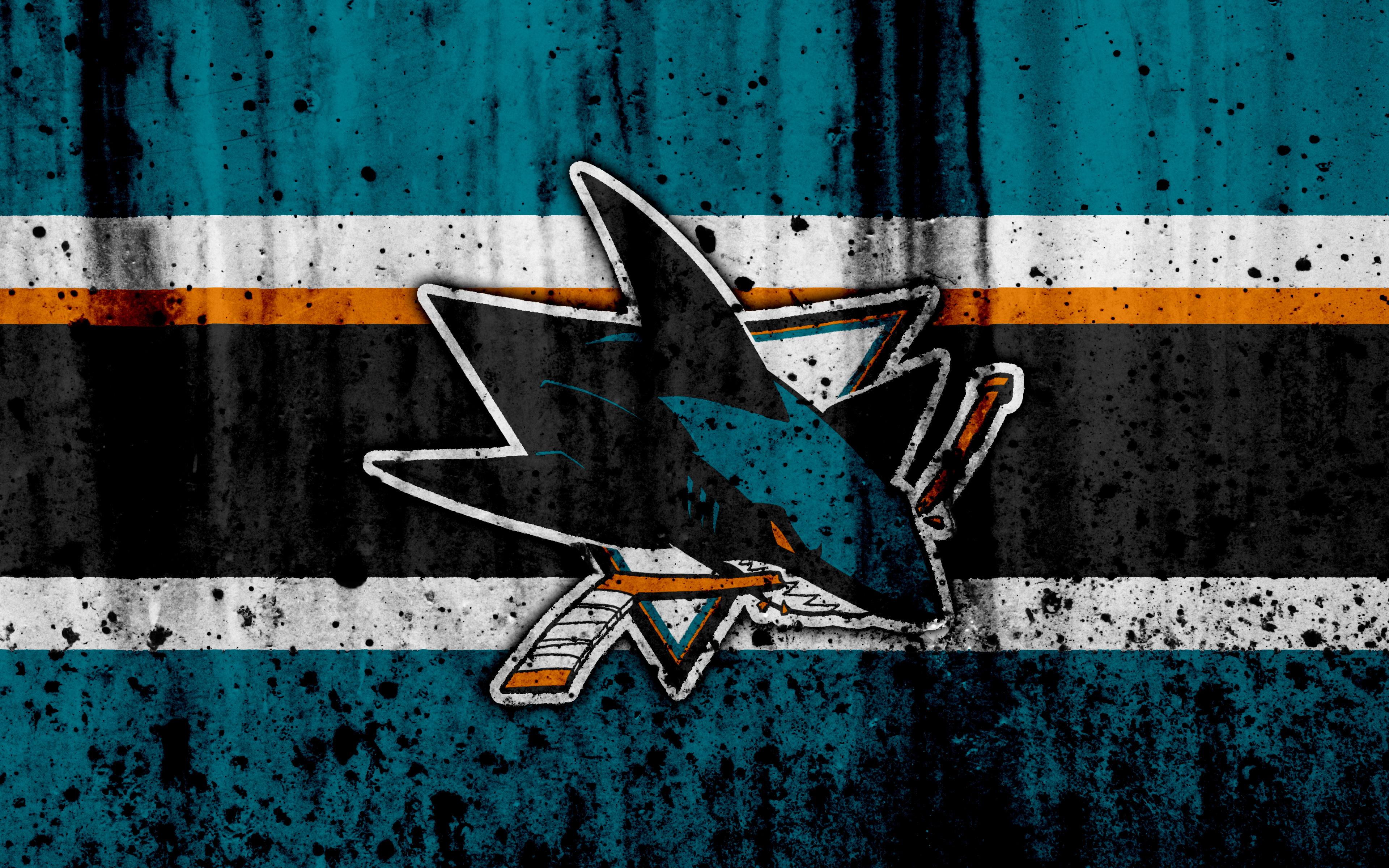 San Jose Sharks NHL Logo HD Wallpaper