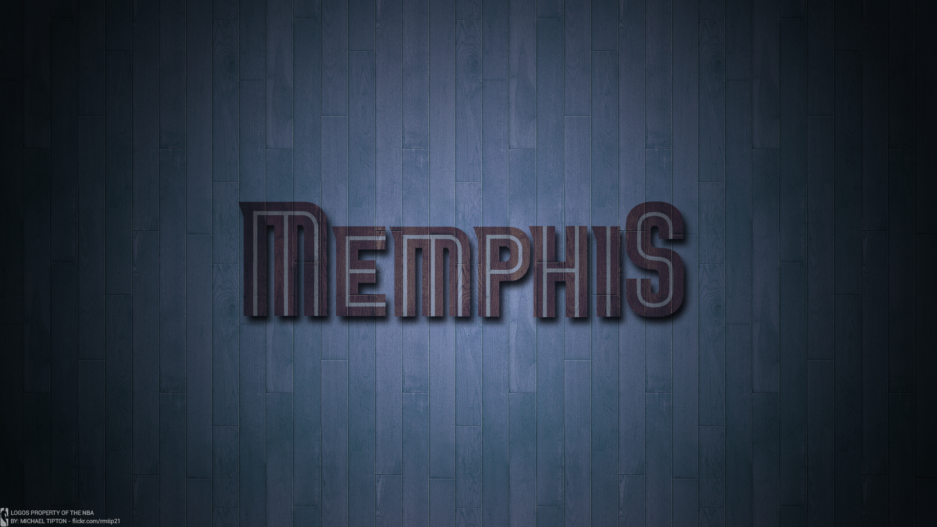 Memphis text logo on wooden background HD Wallpaper