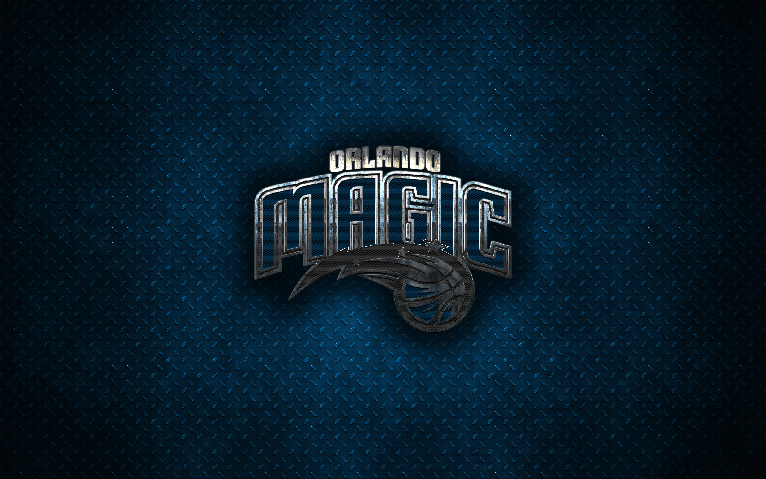 Orlando Magic NBA logo on a blue textured background HD Wallpaper