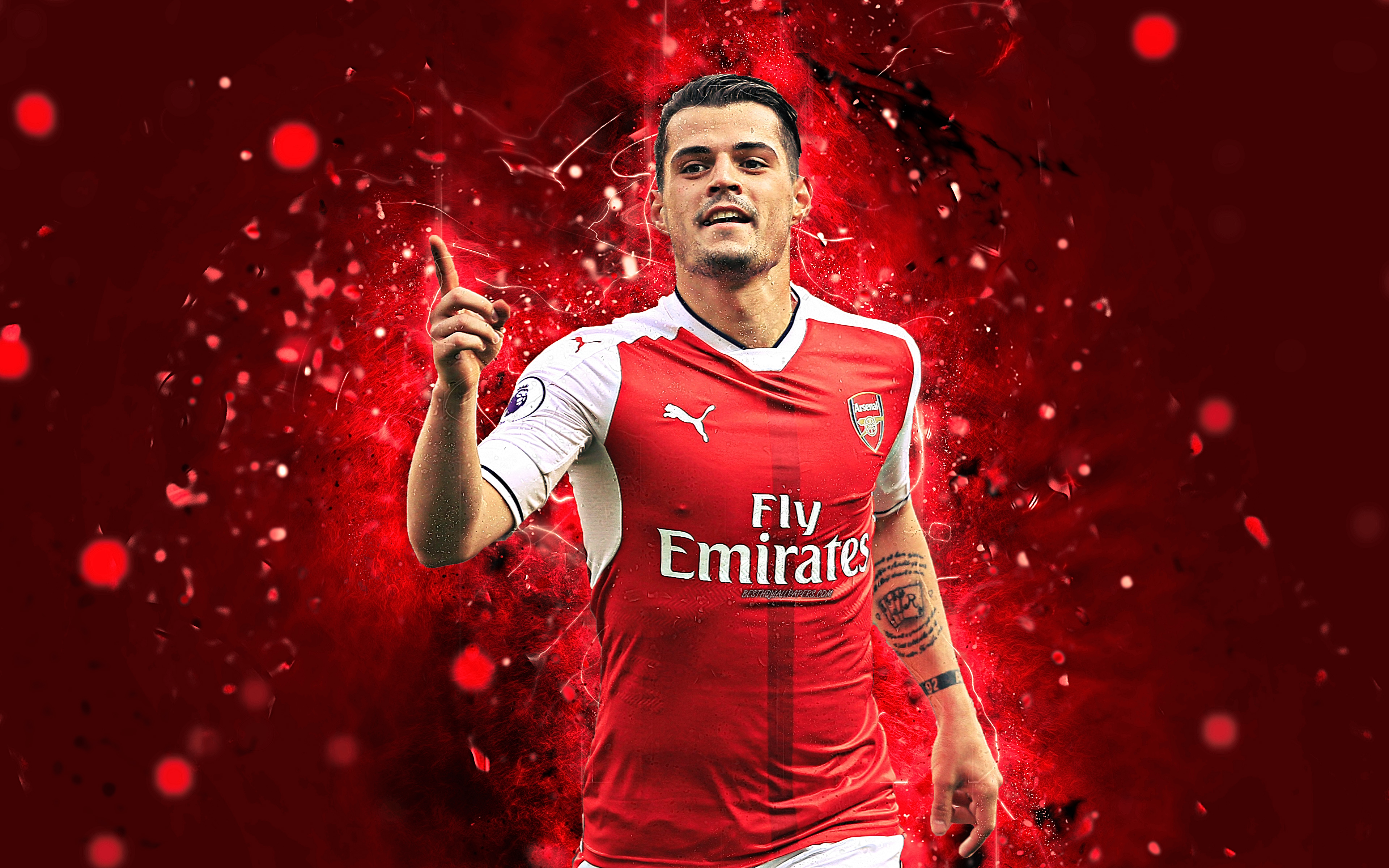 Granit Xhaka from Arsenal F.C. HD Wallpaper
