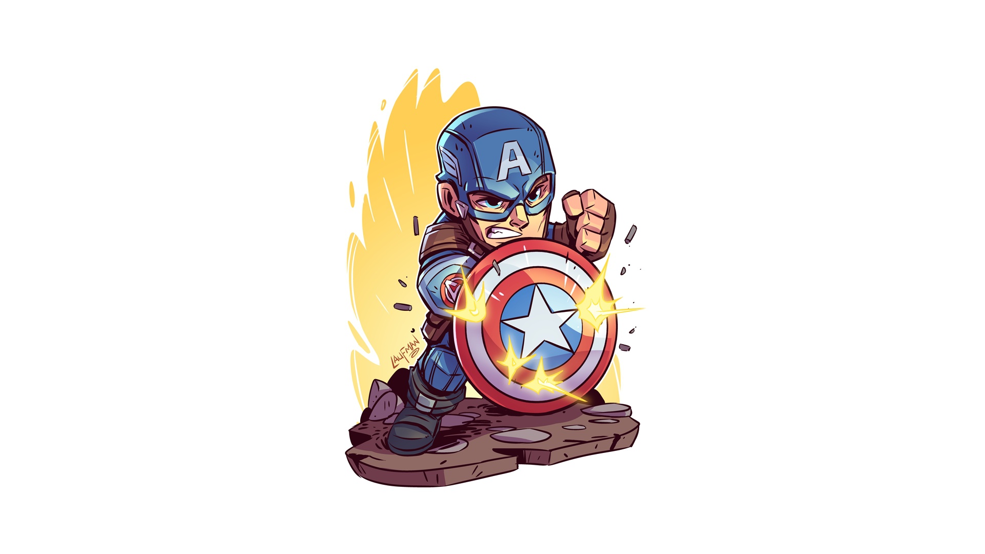 Captain America from Marvel Comics HD Wallpaper