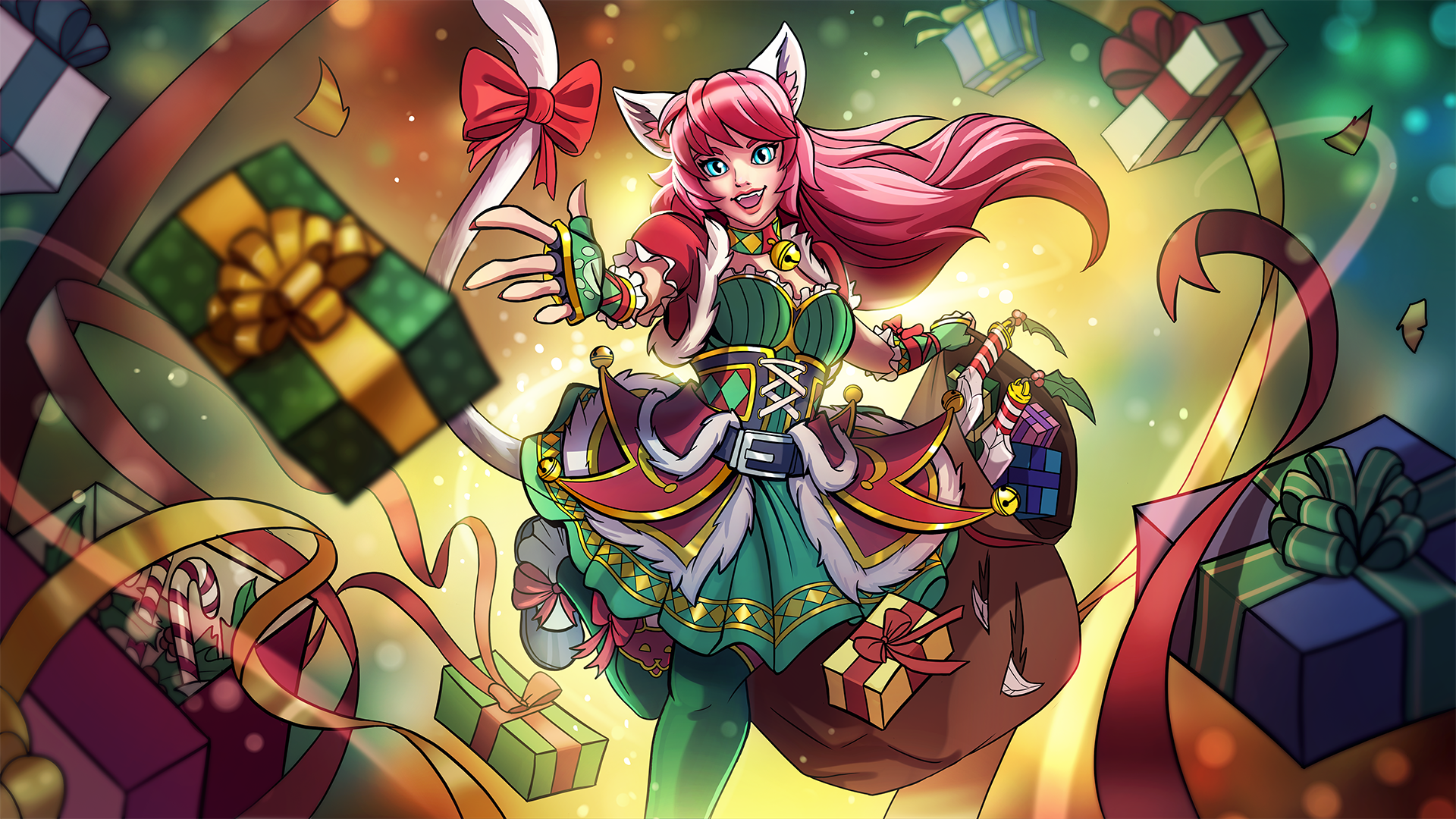 Christmas Maeve from Paladins HD Wallpaper