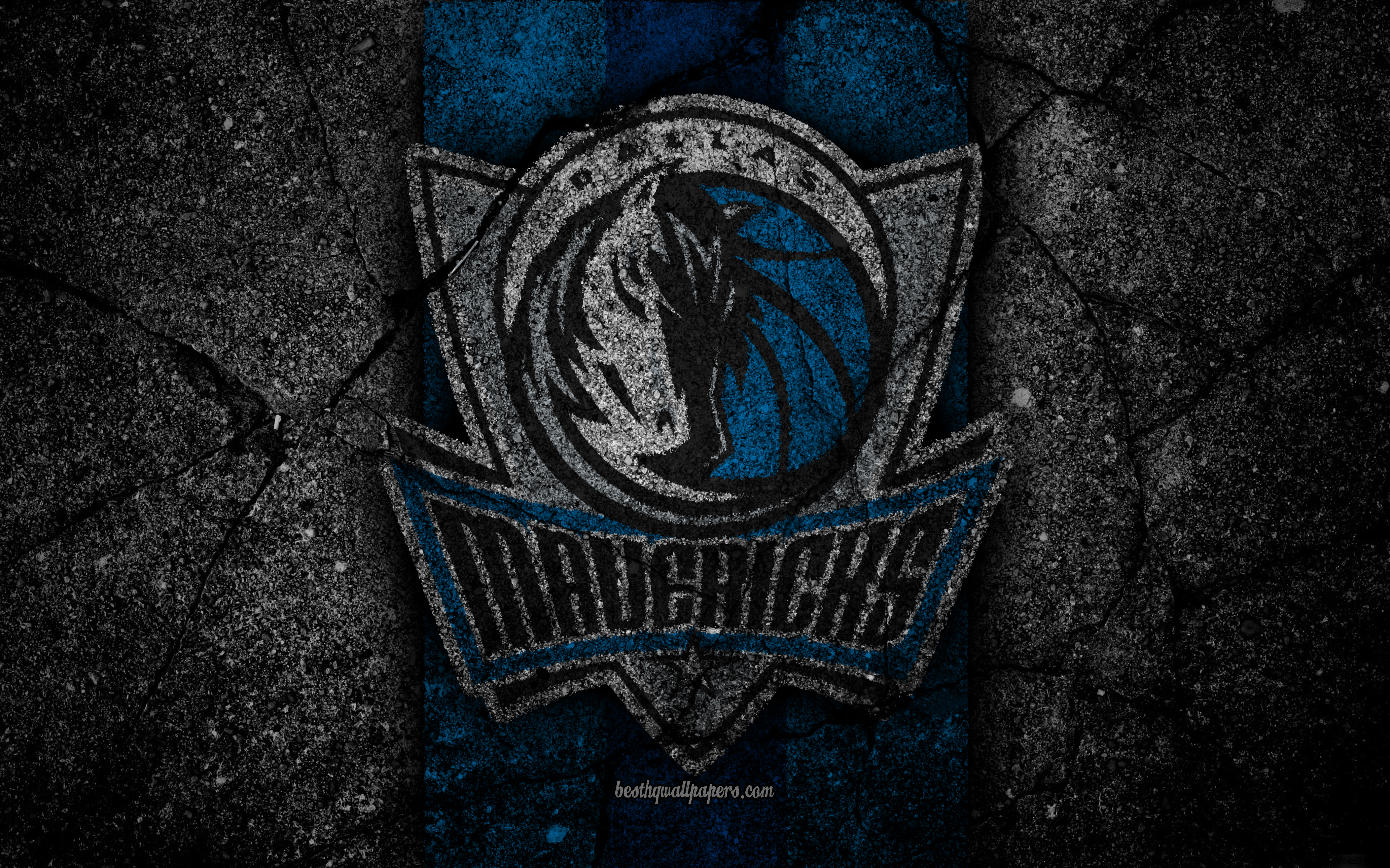 Dallas Mavericks Logo on Textured Background HD Wallpaper