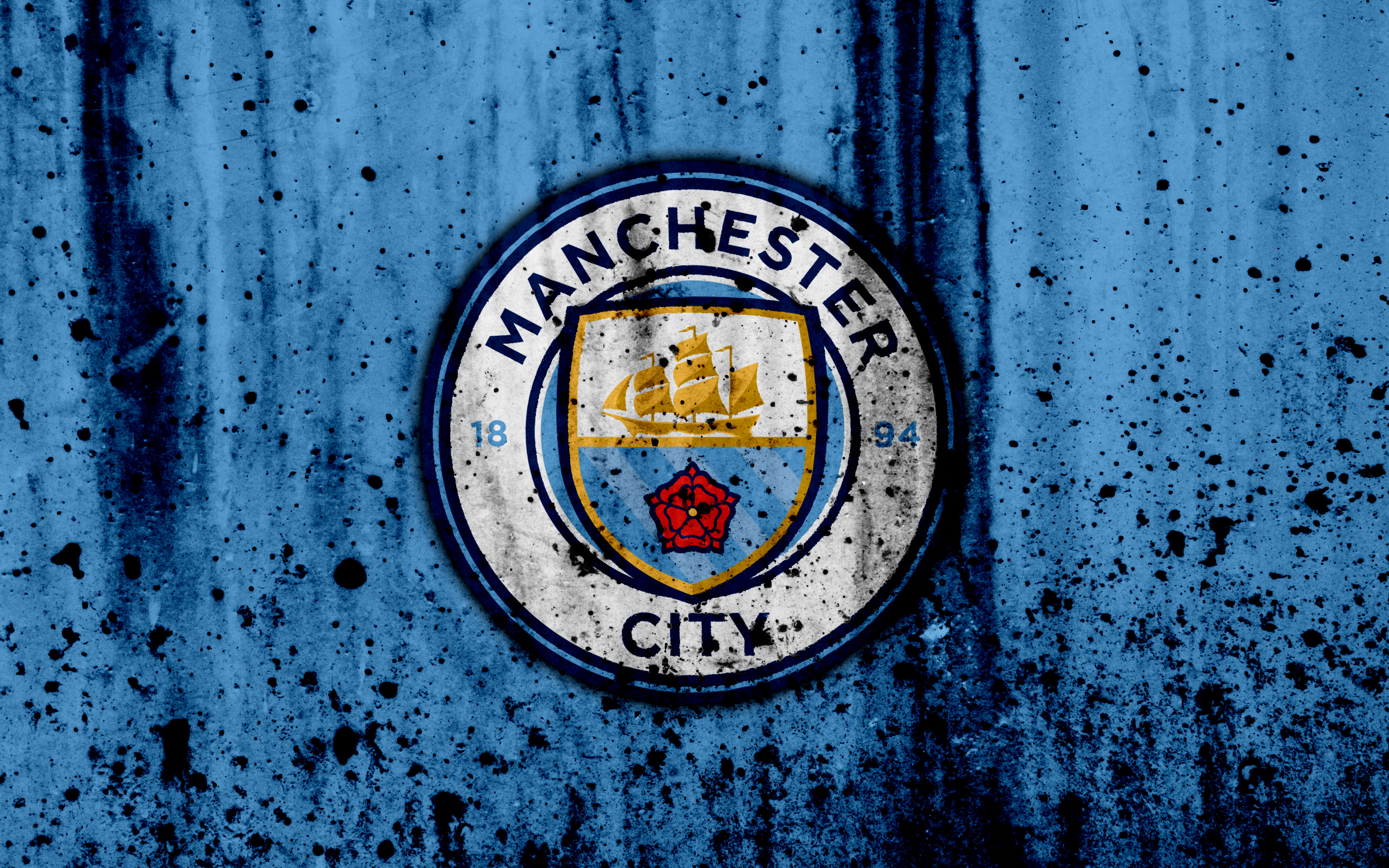 Manchester City F.C. Logo HD Wallpaper