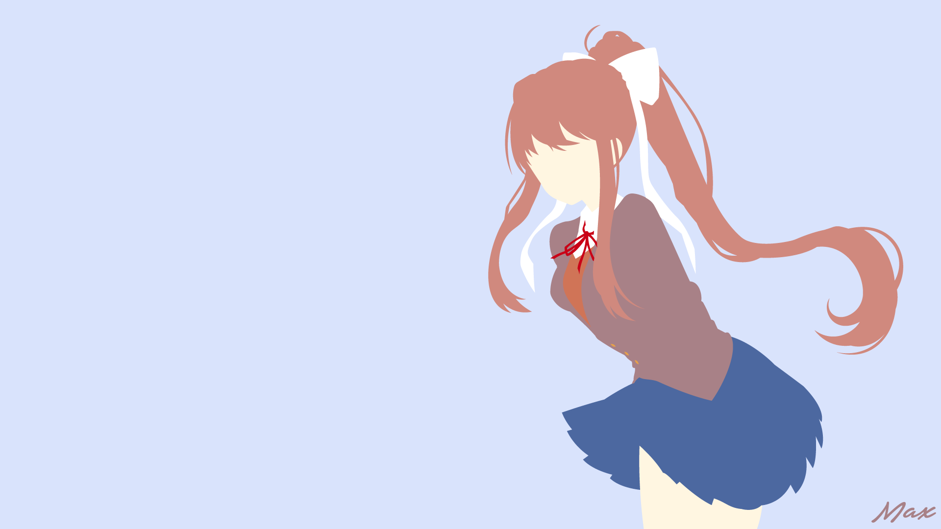 Monika from Doki Doki Literature Club! HD Wallpaper