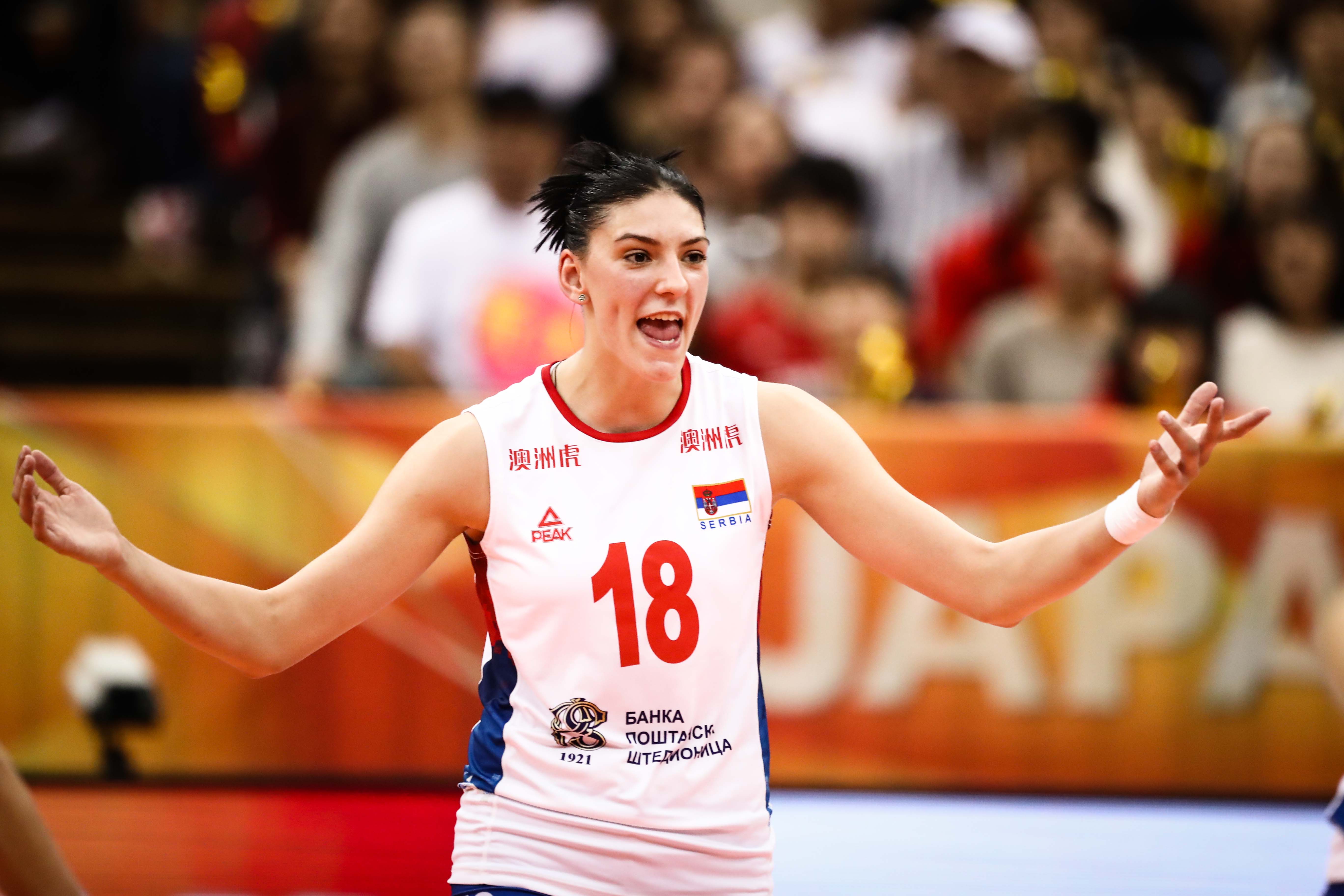 Tijana Bošković of Serbia Volleyball Team HD Wallpaper