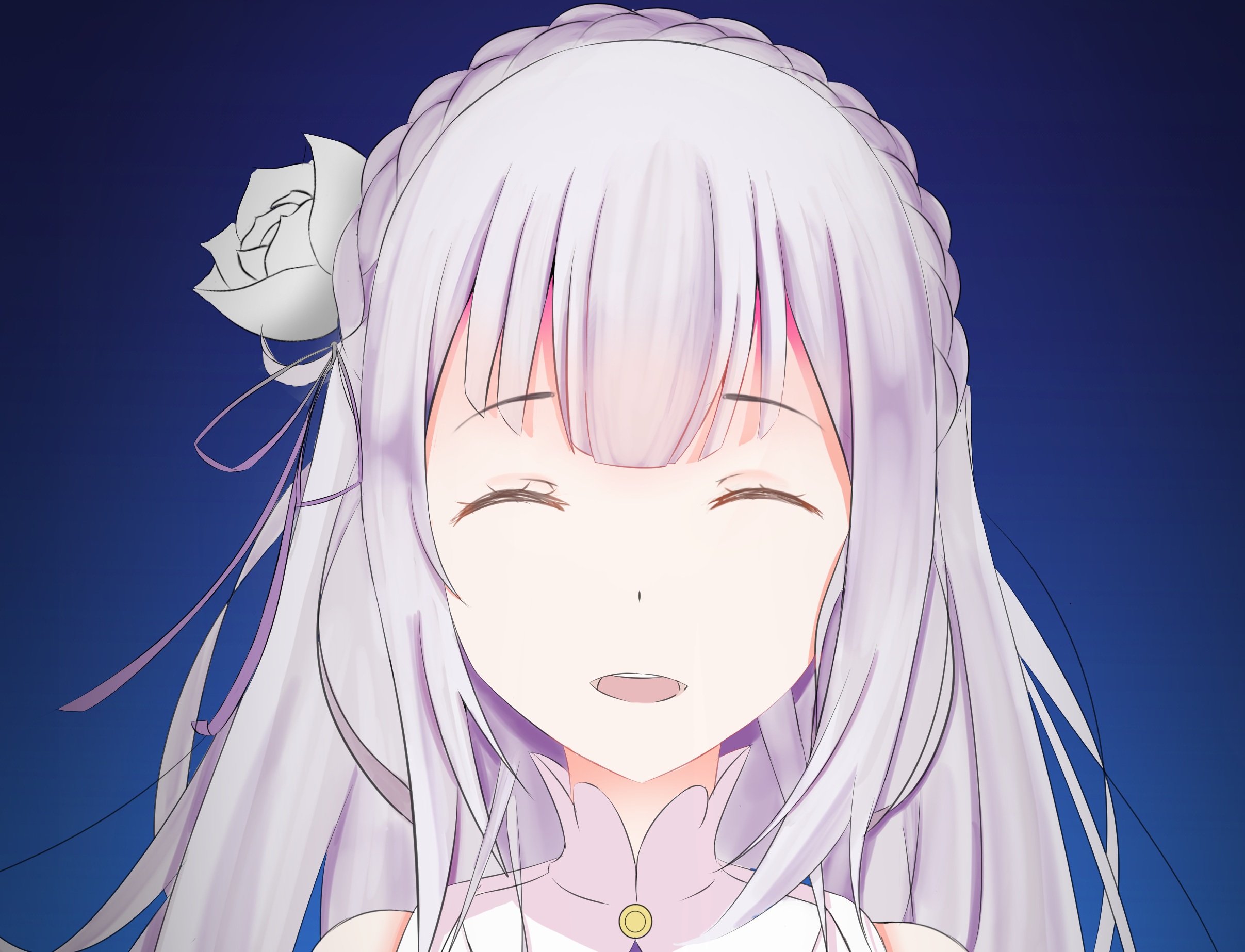 Emilia from Re:ZERO HD Wallpaper