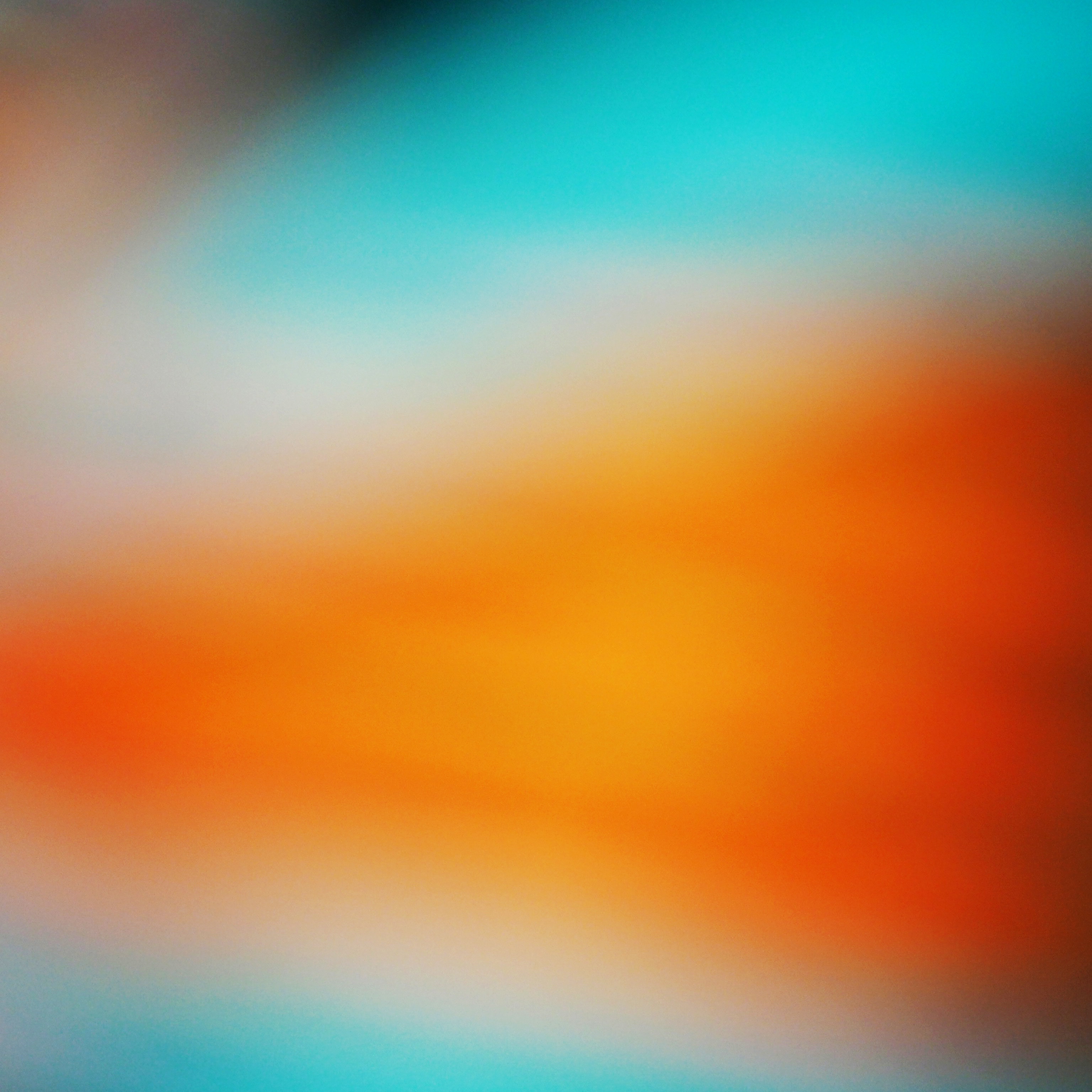 Abstract blur with orange and teal gradients HD Wallpaper