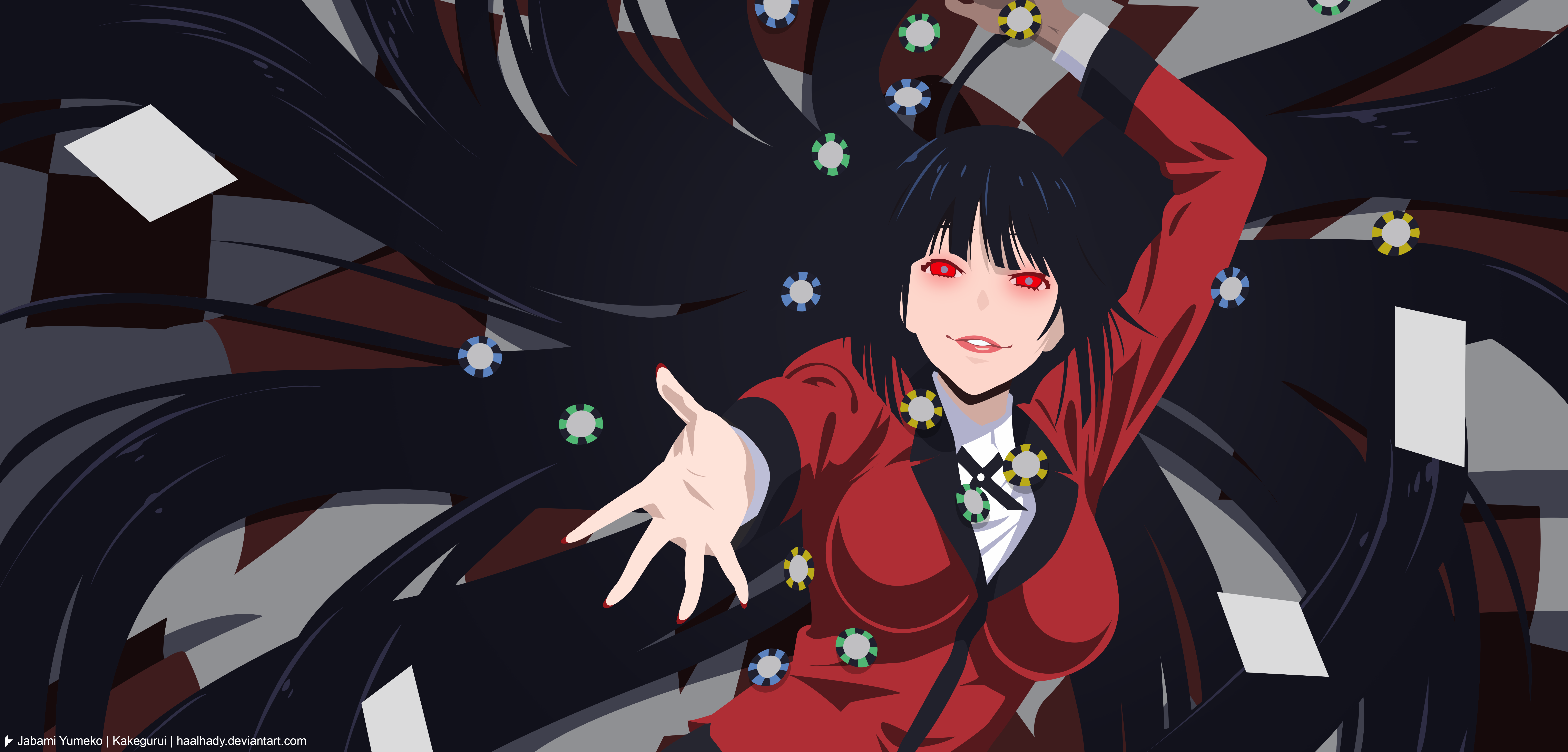 Yumeko Jabami from Kakegurui HD Wallpaper