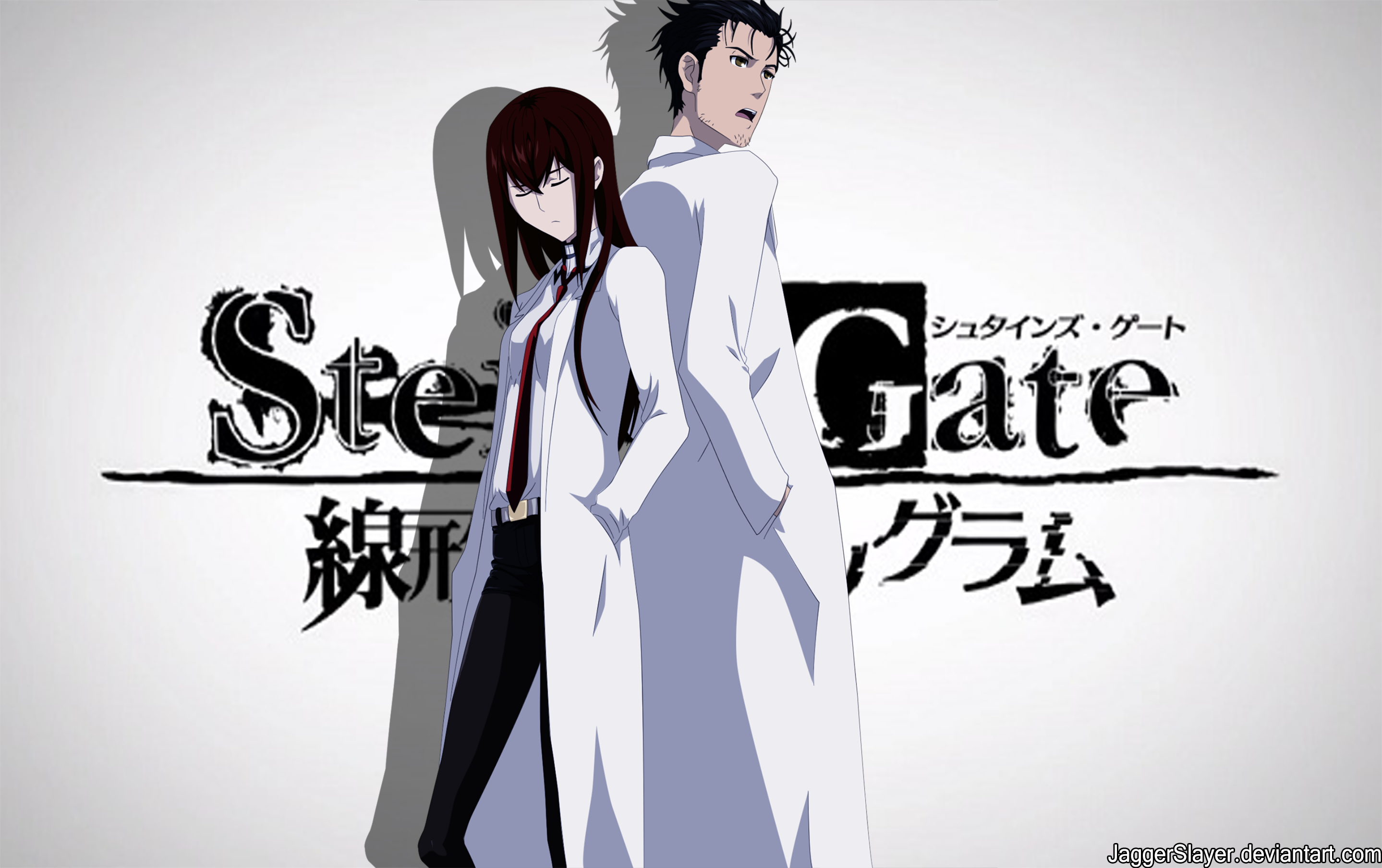 Kurisu Makise and Rintaro Okabe from Steins;Gate HD Wallpaper