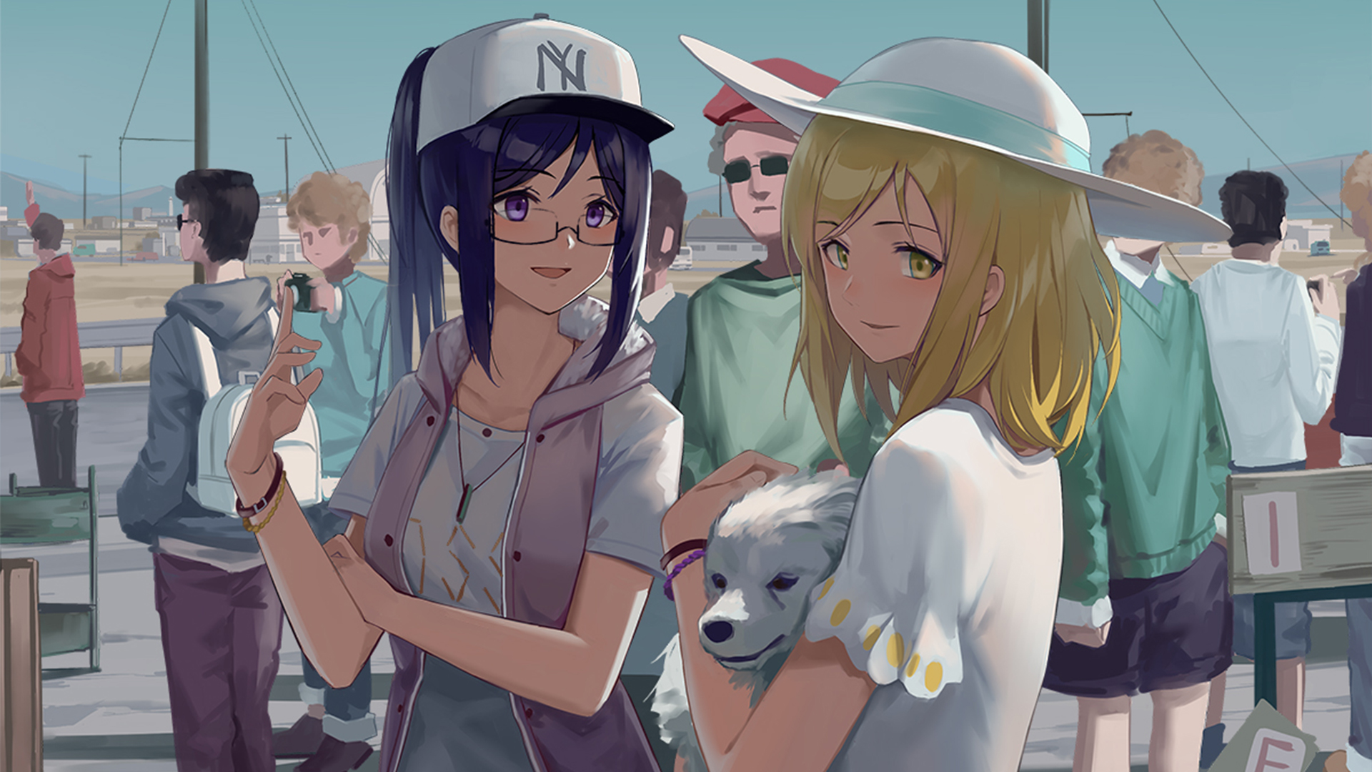 Kanan Matsuura and Mari Ohara from Love Live! Sunshine!! HD Wallpaper