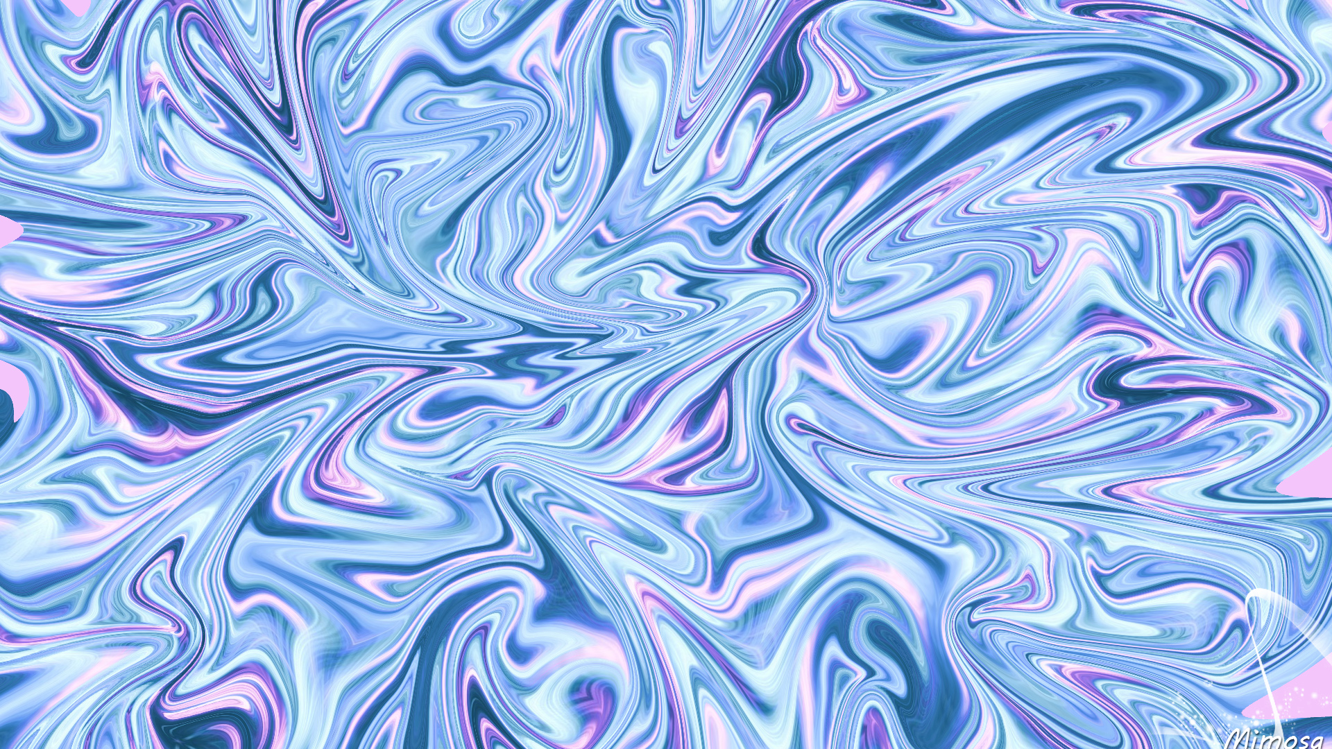 Abstract Pastel Blue and Purple Swirls HD Wallpaper