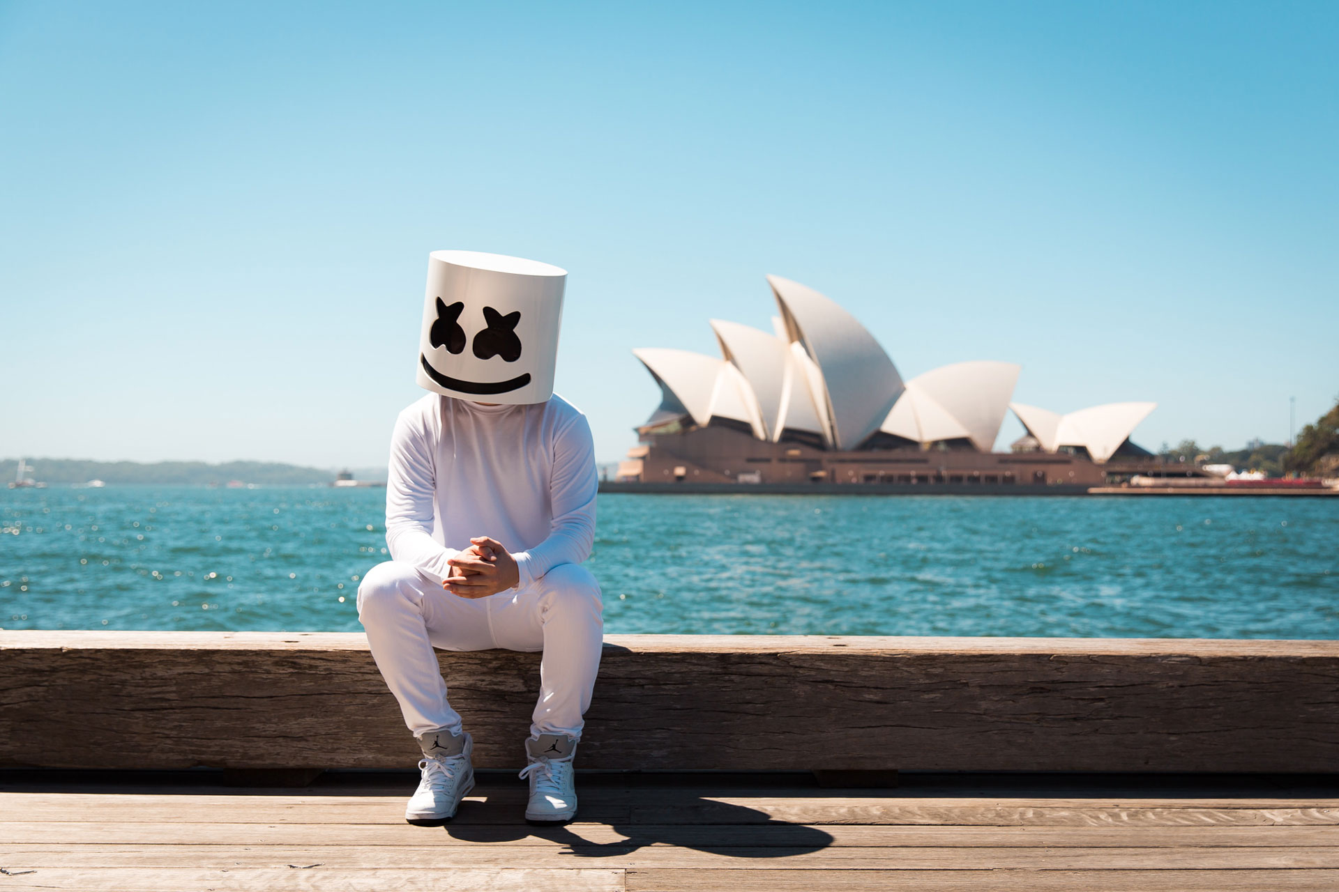 Marshmello at Sydney Opera House HD Wallpaper