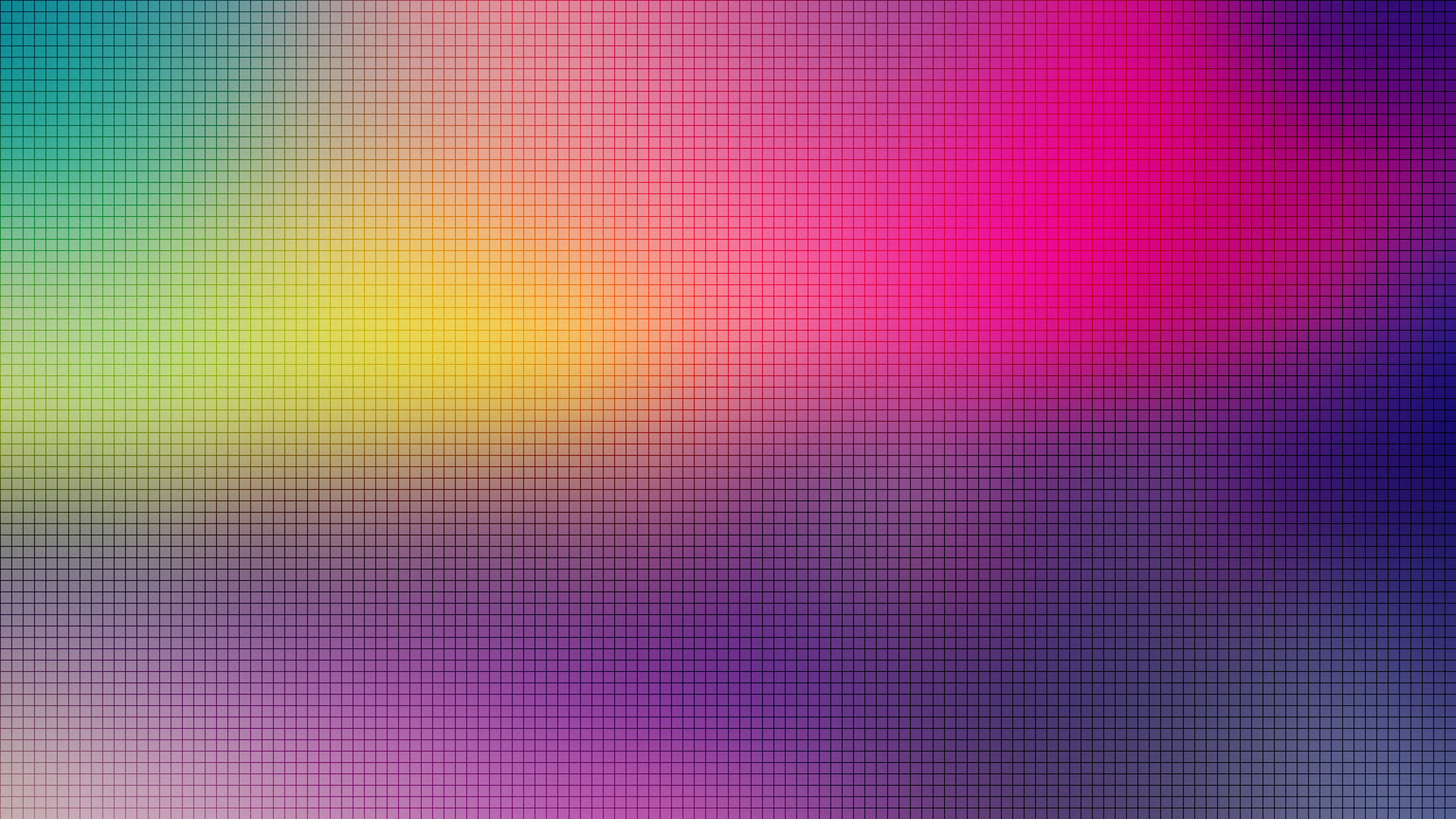 Colorful gradient with grid lines 4K HD Wallpaper