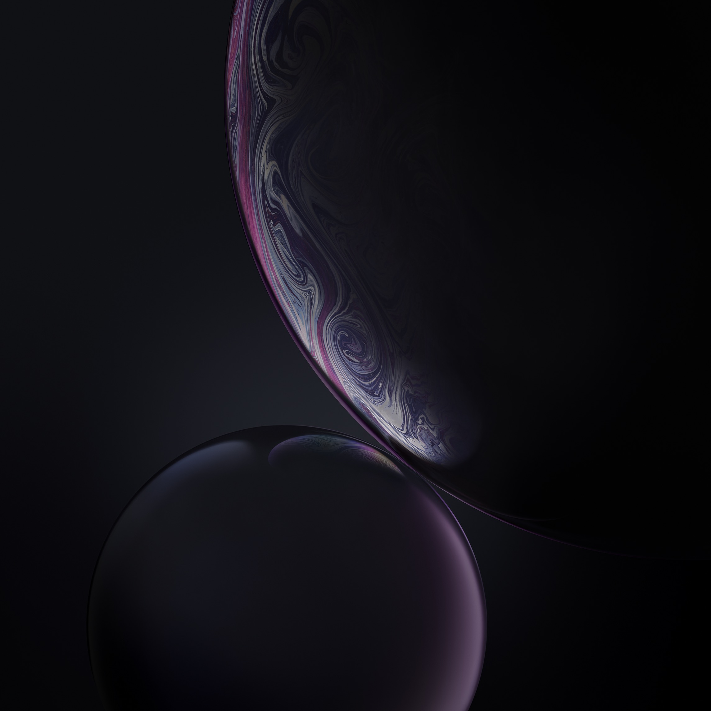 iPhone XR Stock Bubbles Wallpaper HD Wallpaper