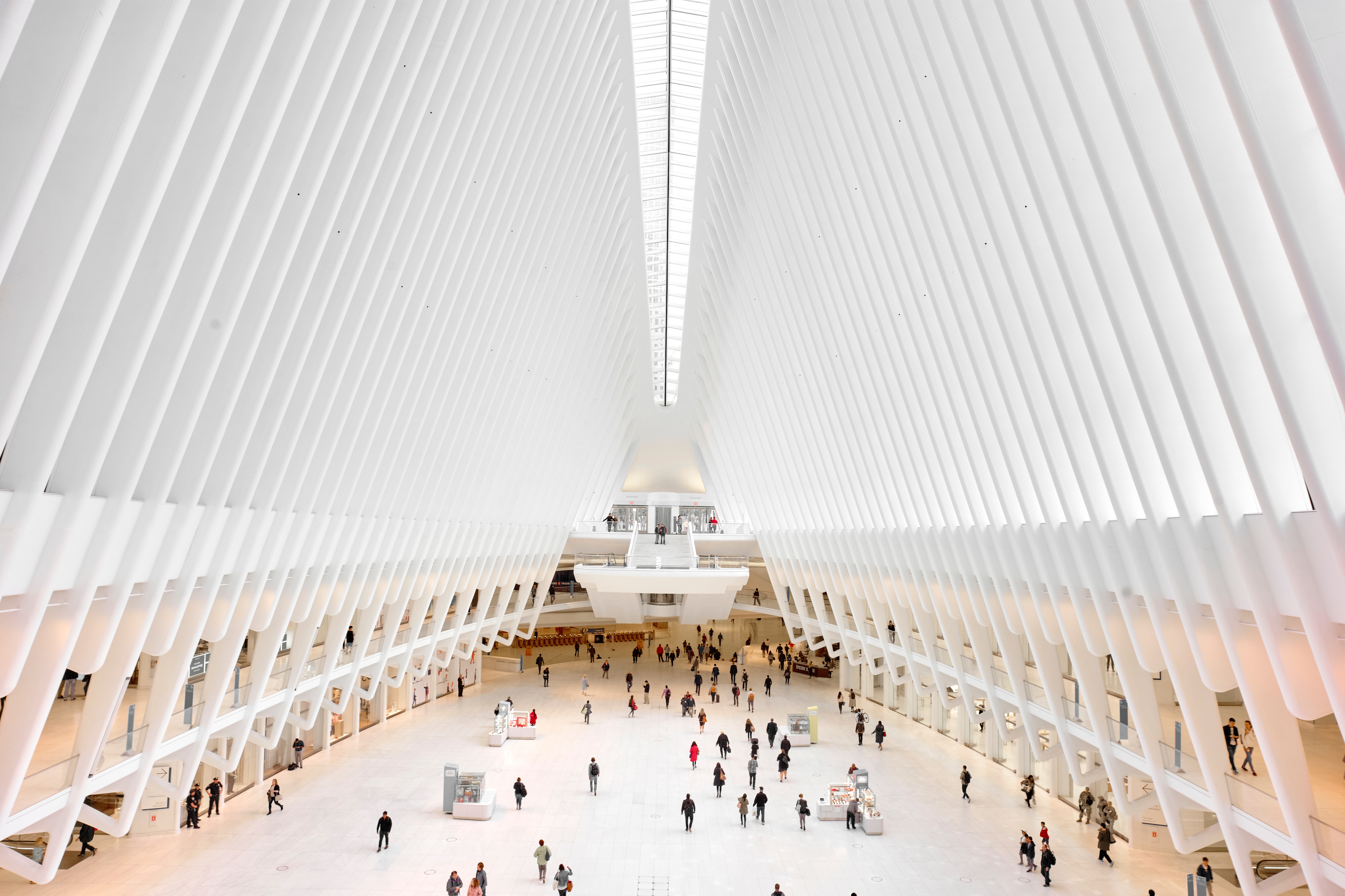 Interior of the Oculus at World Trade Center HD Wallpaper