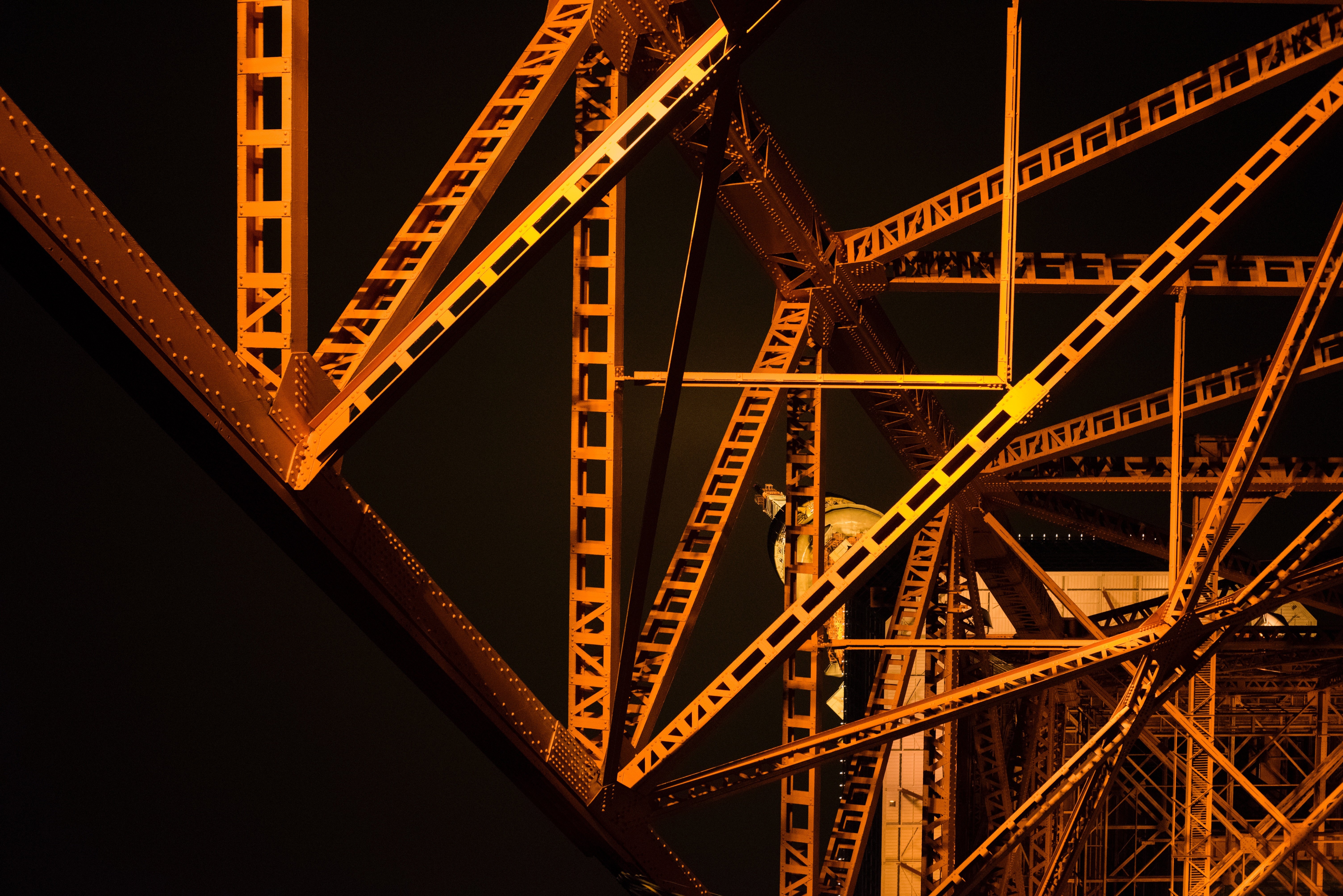 Tokyo Tower metal structure at night HD Wallpaper