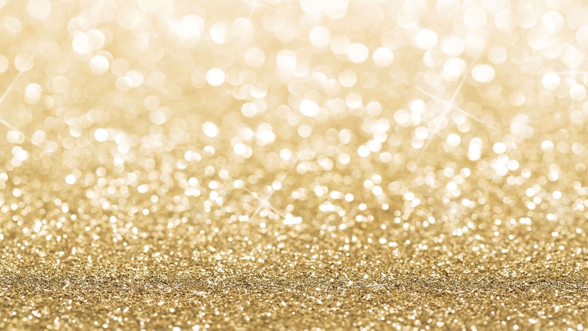 Gold Glitter Bokeh Background HD Wallpaper