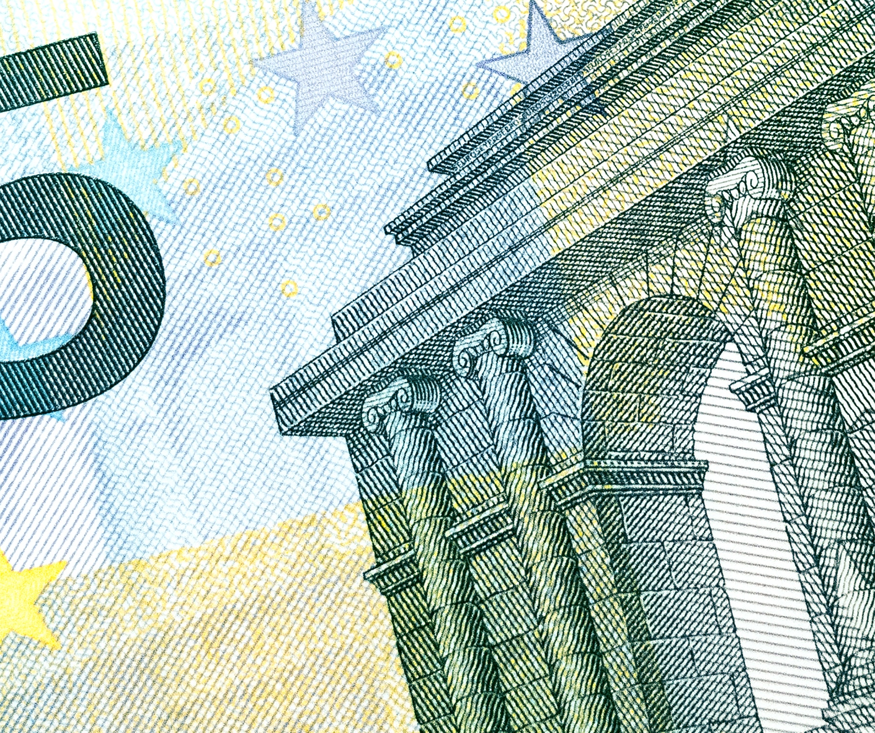 Close-up of a 5 Euro banknote HD Wallpaper