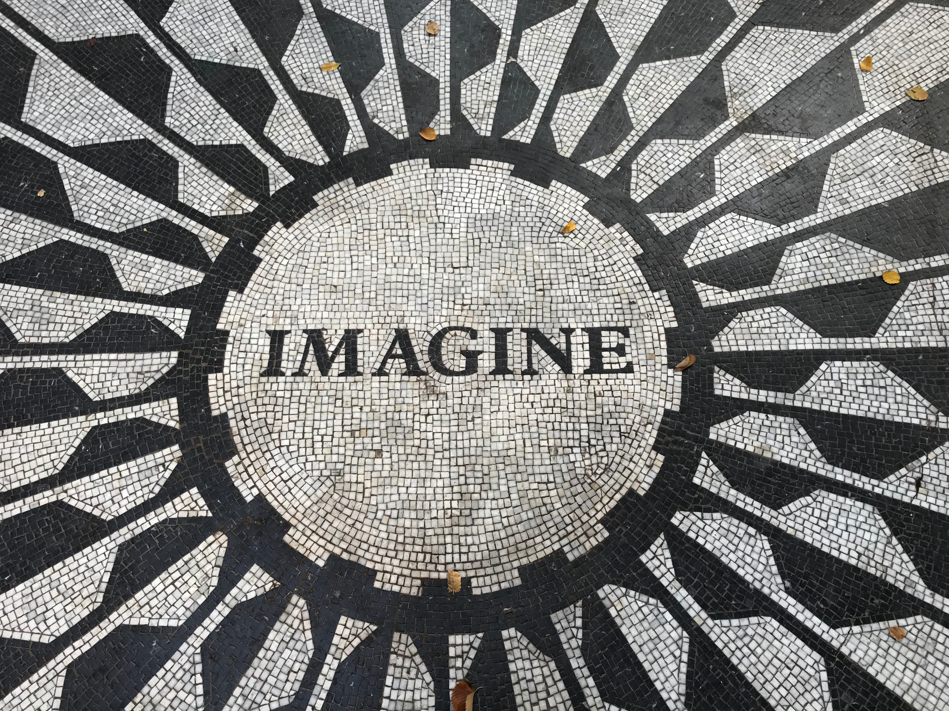 Imagine mosaic on the floor HD Wallpaper